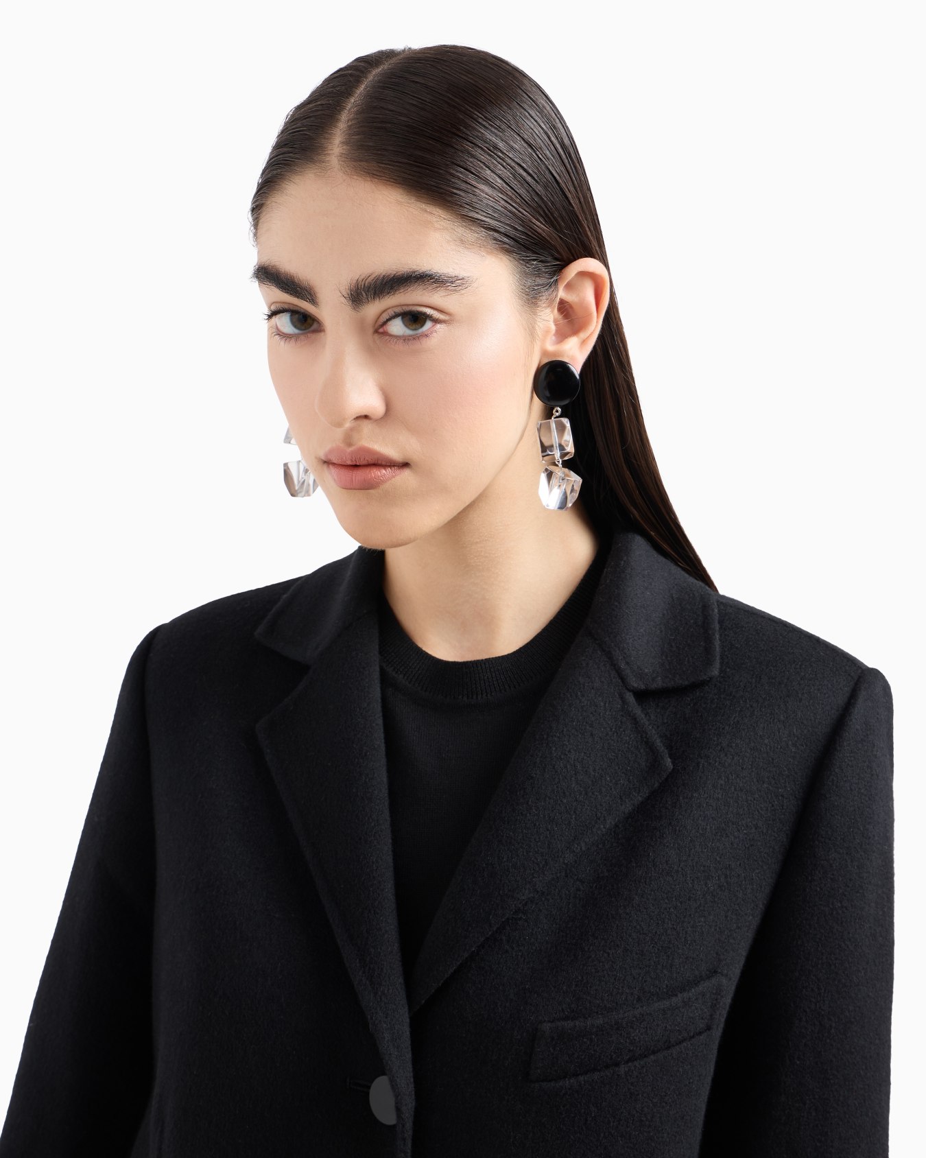 Manteau avec revers en pur cachemire Diapositive 4