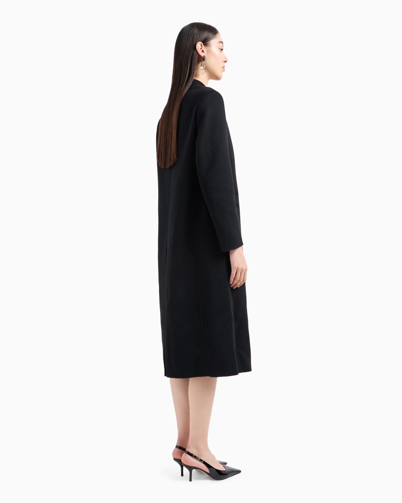 Manteau avec revers en pur cachemire Diapositive 2
