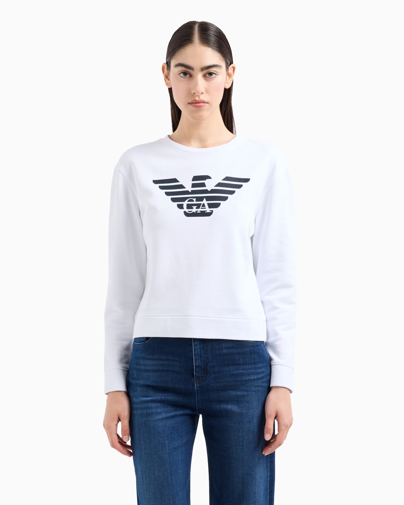Sweat-shirt en jersey biologique avec logo ASV Diapositive 3
