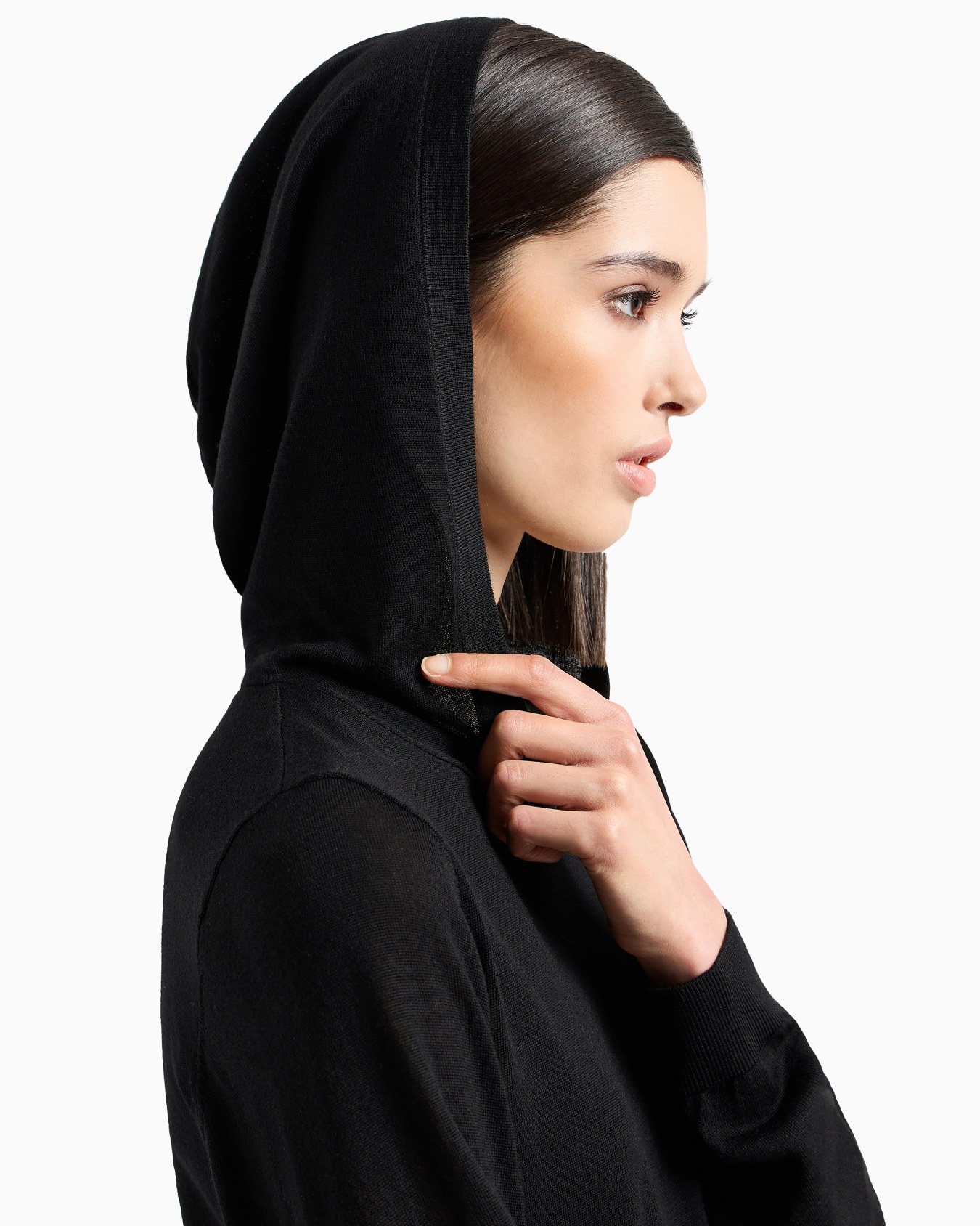 Pull à capuche en pure laine vierge Diapositive 4