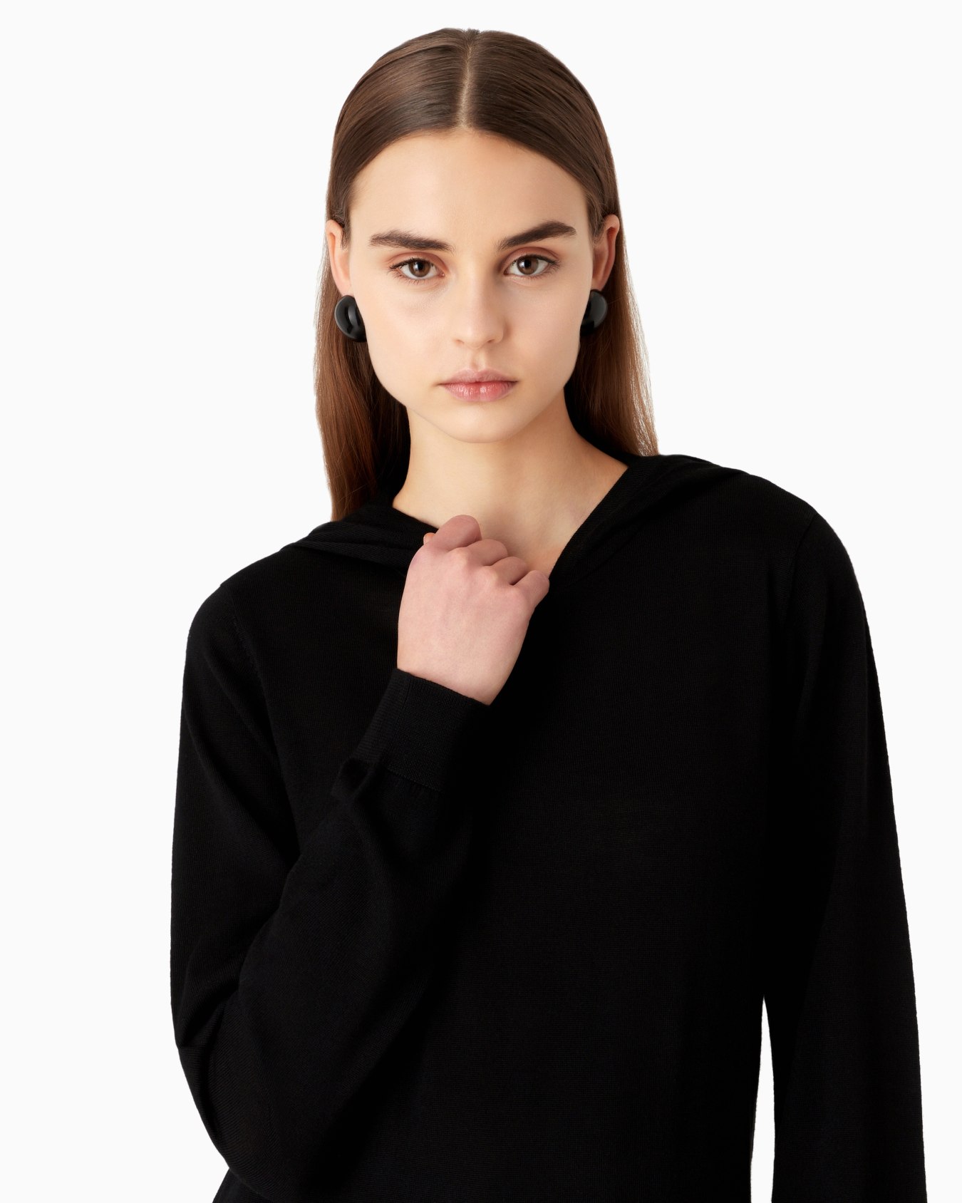 Pull à capuche en pure laine vierge Diapositive 5