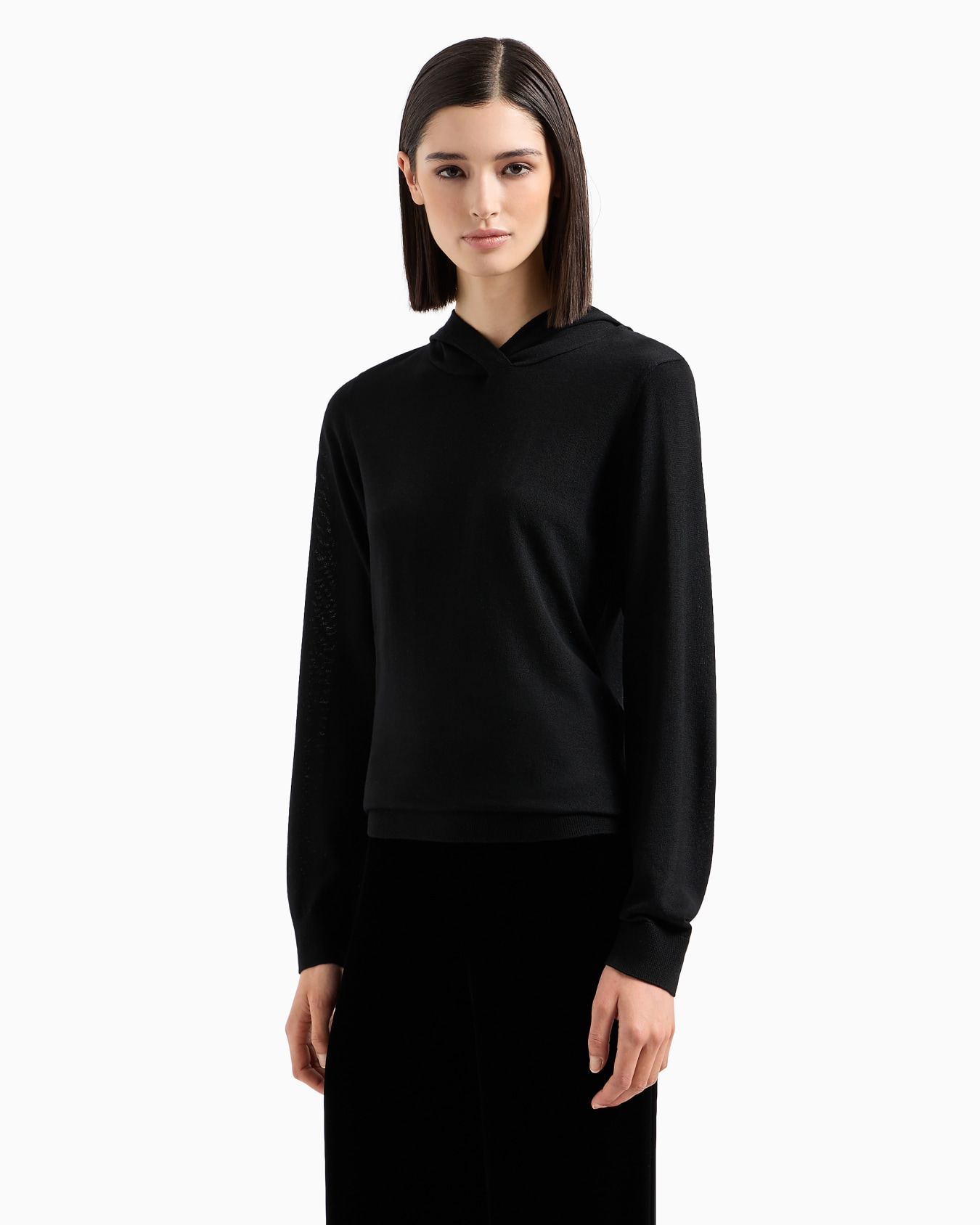 Pull à capuche en pure laine vierge Diapositive 1
