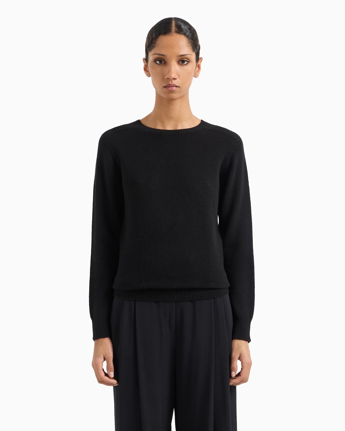 Pure cashmere crew-neck jumper Slide 1