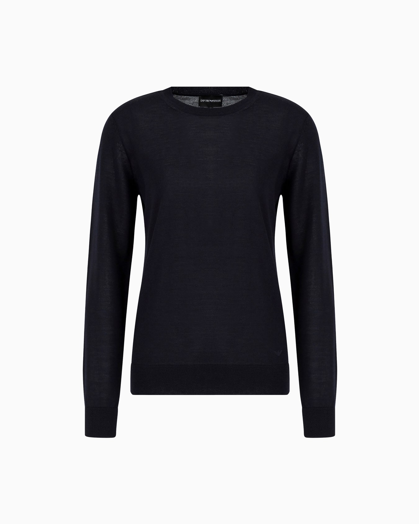 Crew-neck jumper in pure virgin wool Slide 0