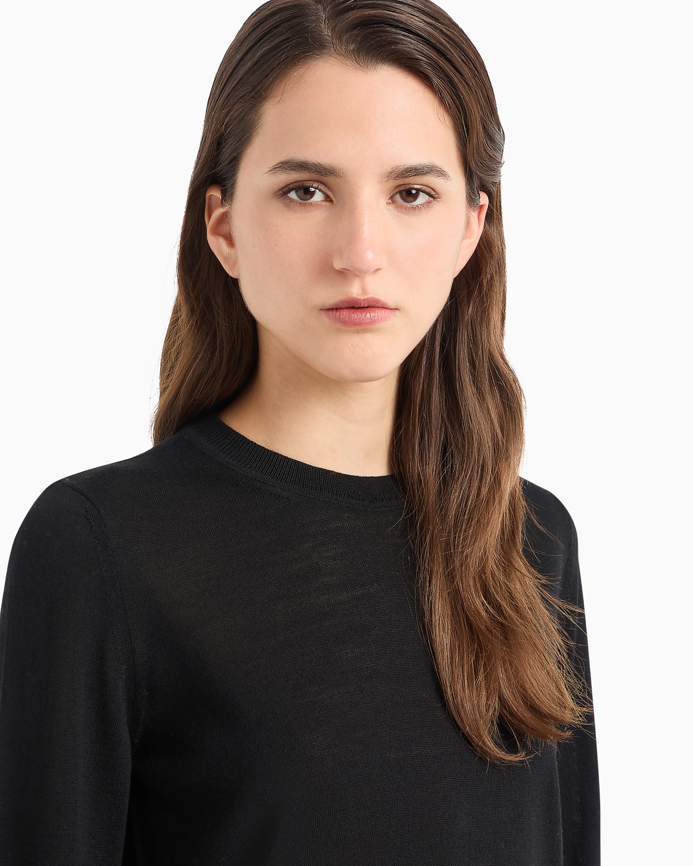 Crew-neck jumper in pure virgin wool Slide 4