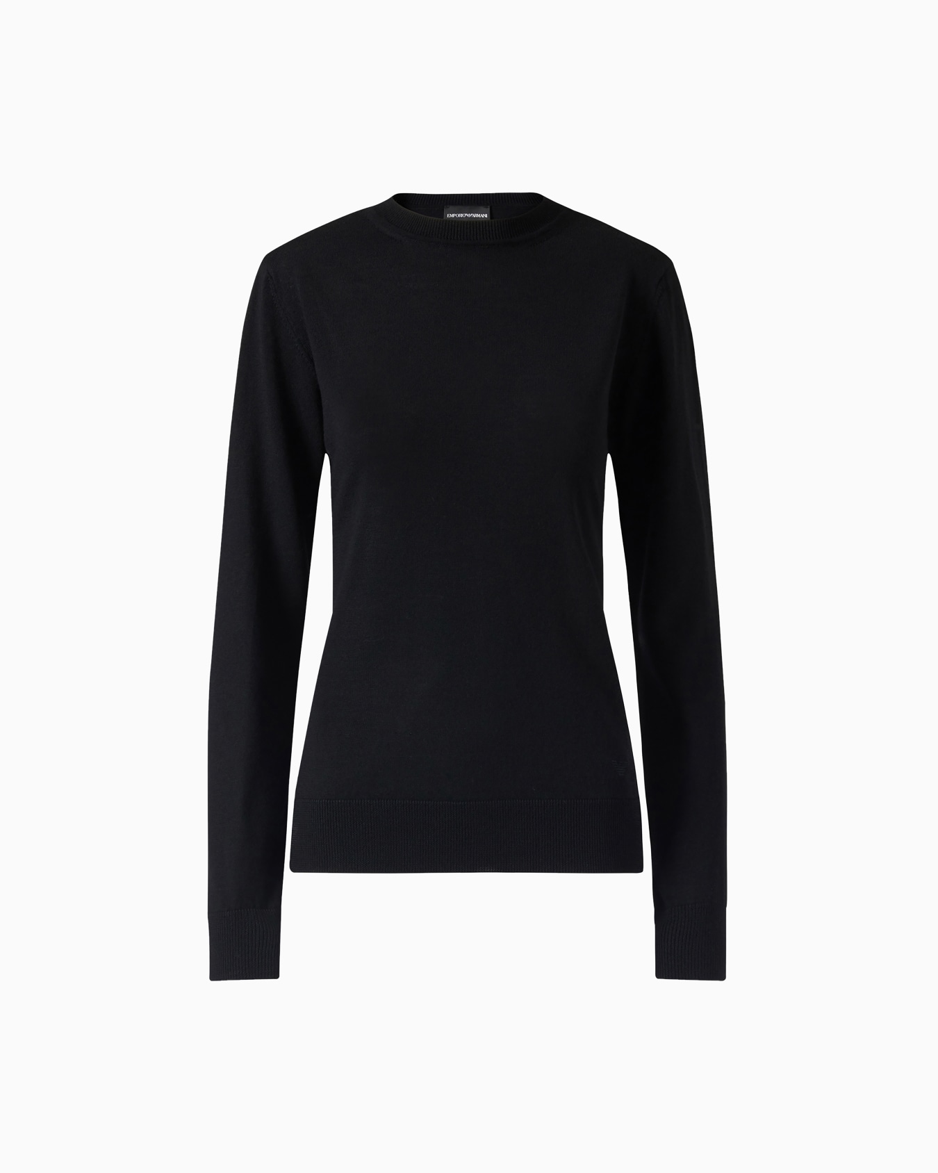 Crew-neck jumper in pure virgin wool Slide 0