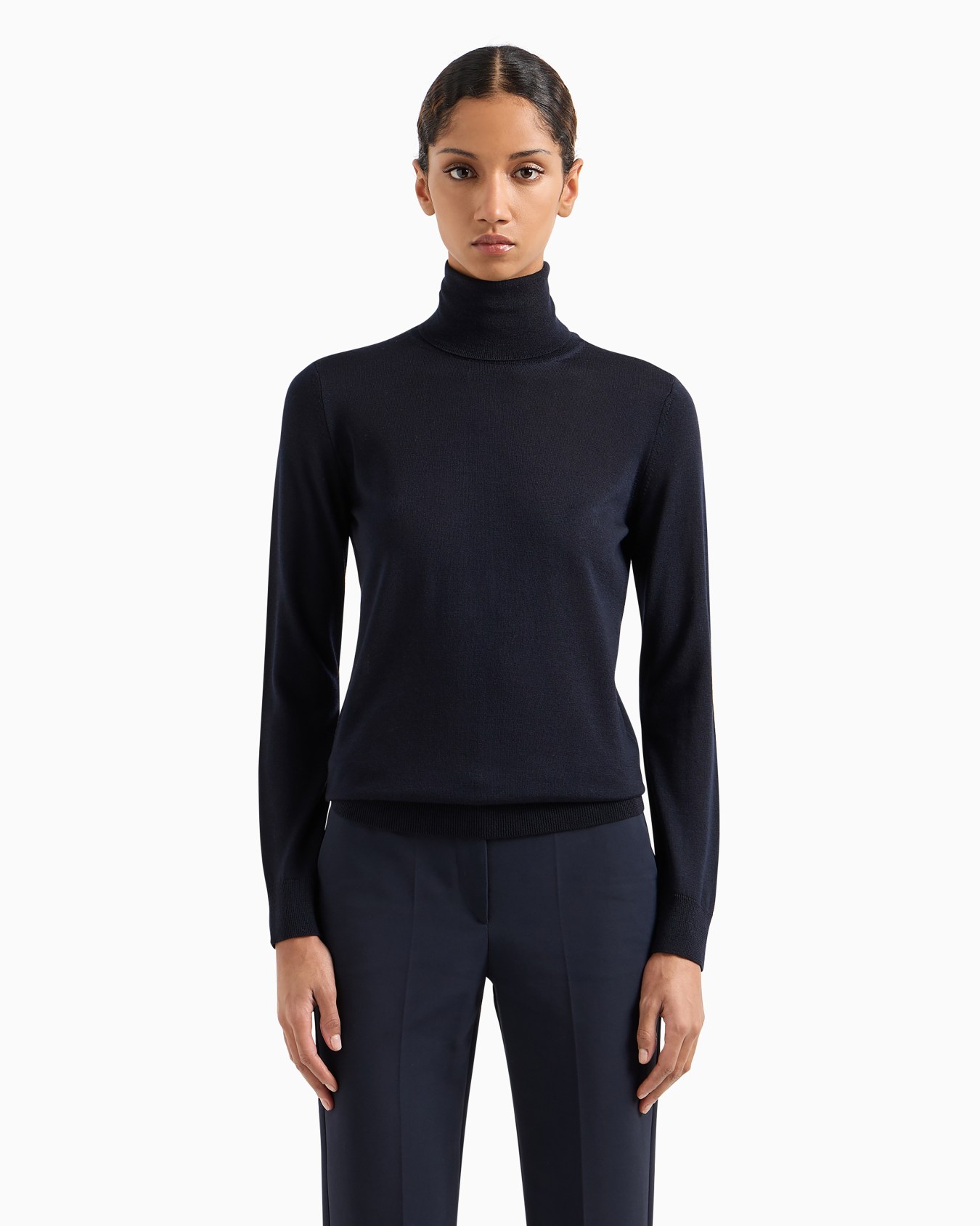 Pure virgin-wool rollneck Slide 1