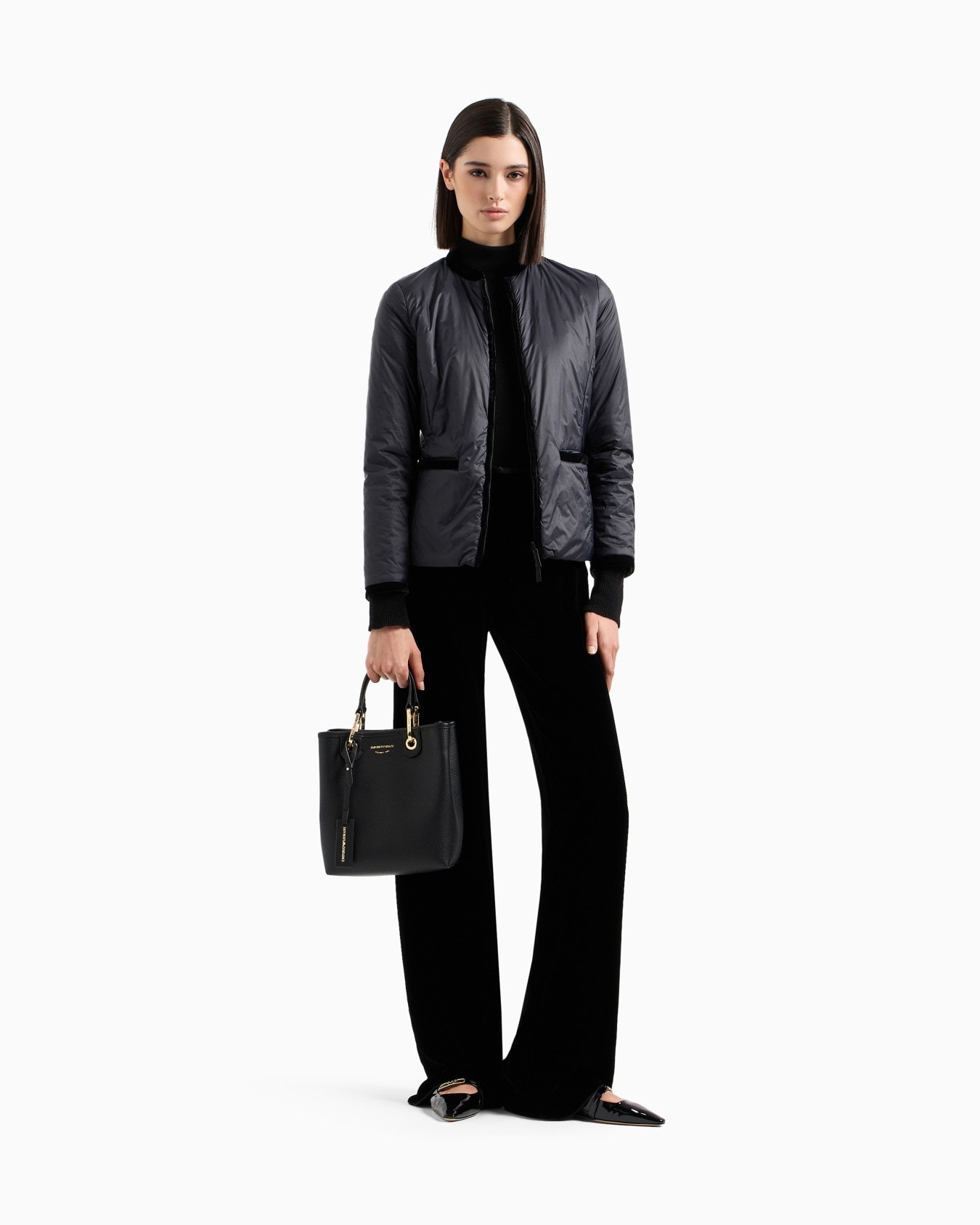 Velvet palazzo trousers Slide 1