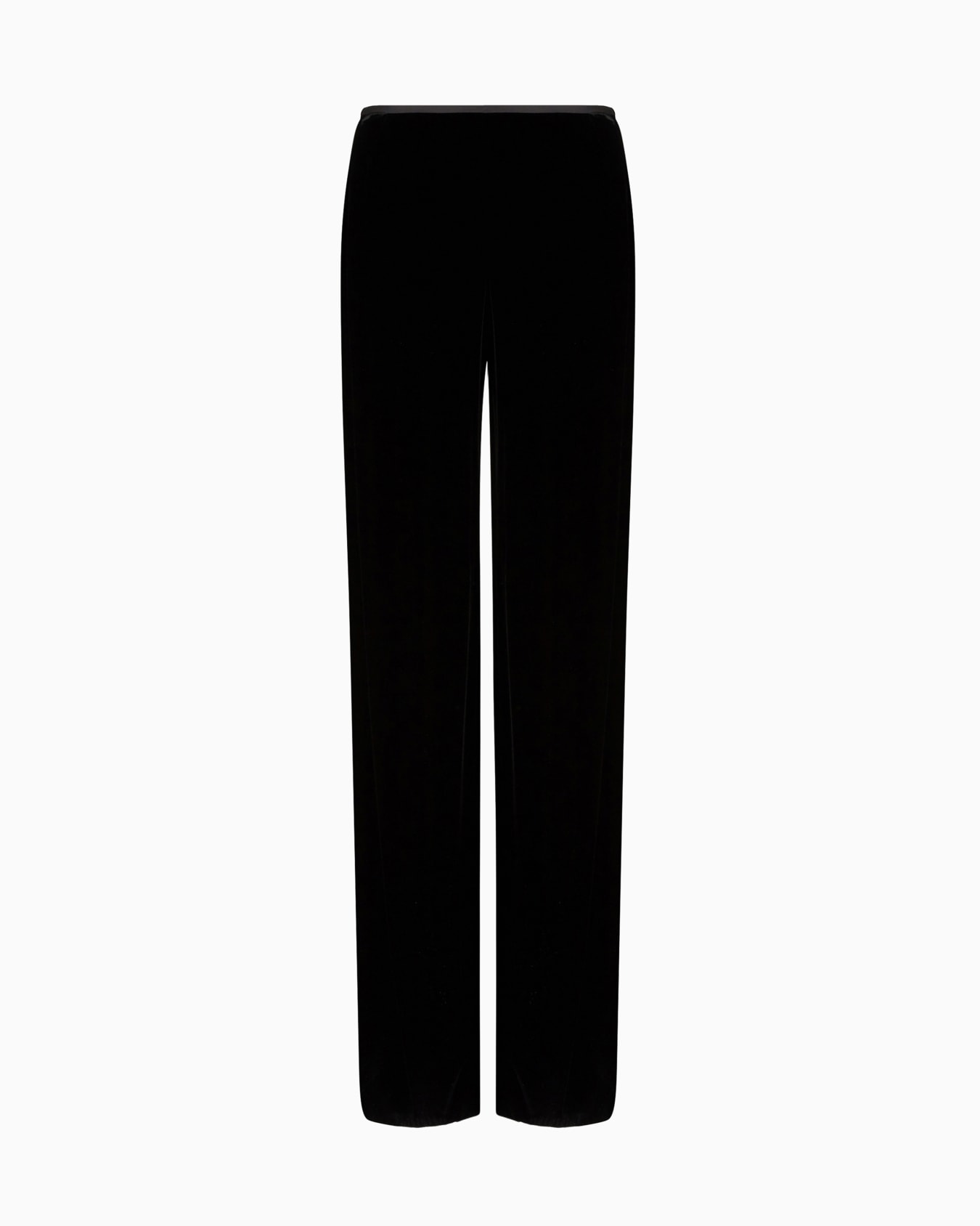 Velvet palazzo trousers Slide 0