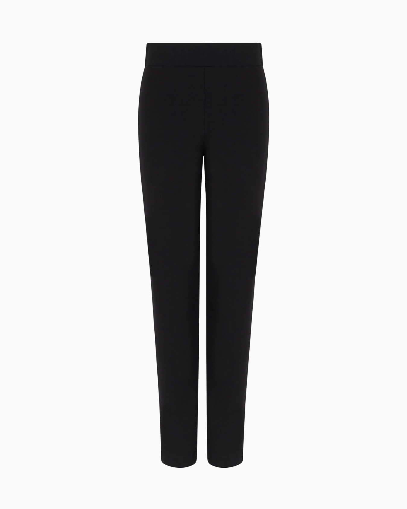 Pantalones de corte ajustado en tejido de punto Milano con banda de raso Diapositiva 0