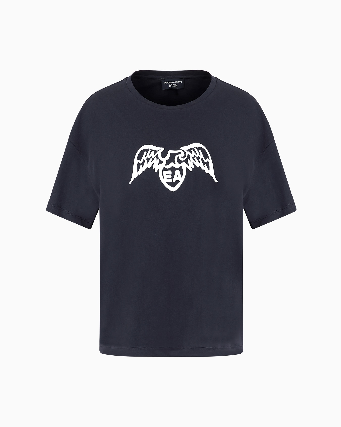 Pima T-shirt with eagle logo Slide 0