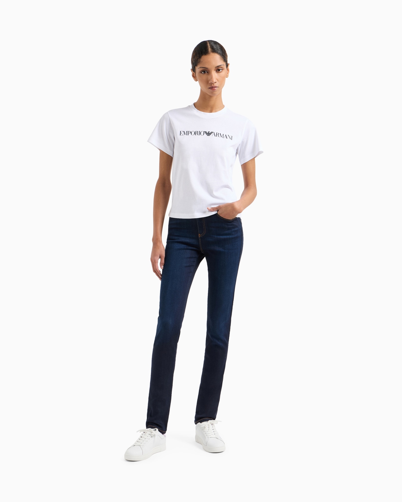 ASV organic-jersey T-shirt with logo print Slide 1