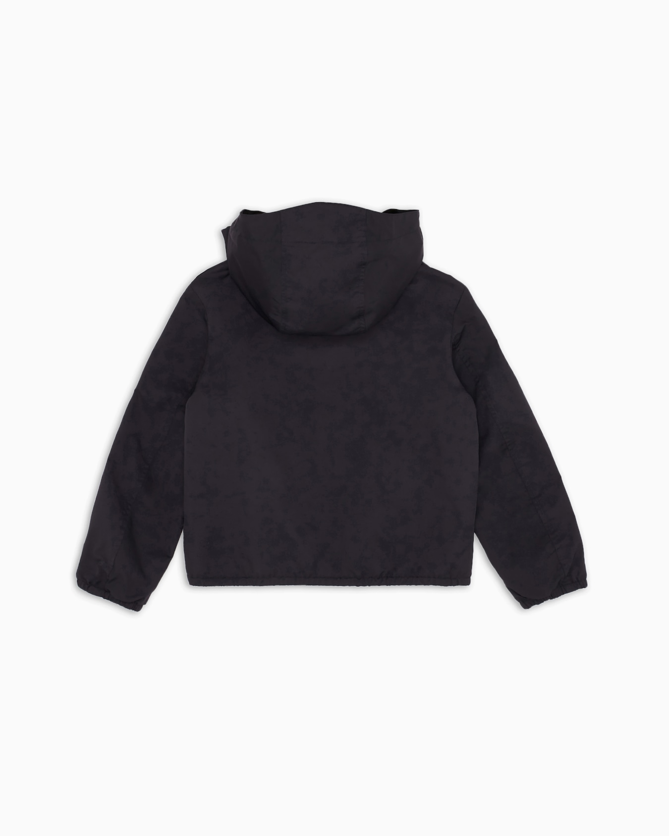 Blouson en nylon déperlant avec capuche et écusson logo Diapositive 2