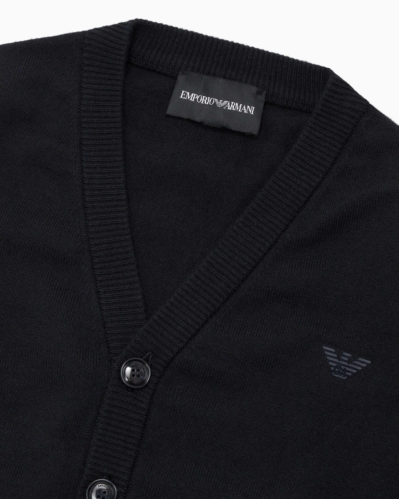 Wool-blend V-neck cardigan Slide 1
