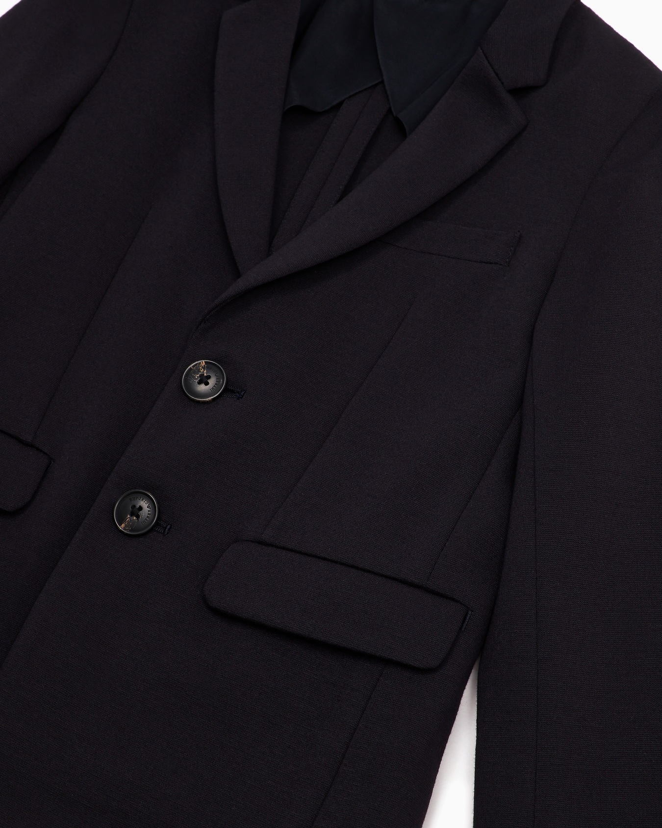 Veste à simple boutonnage en jersey point tissé Diapositive 1