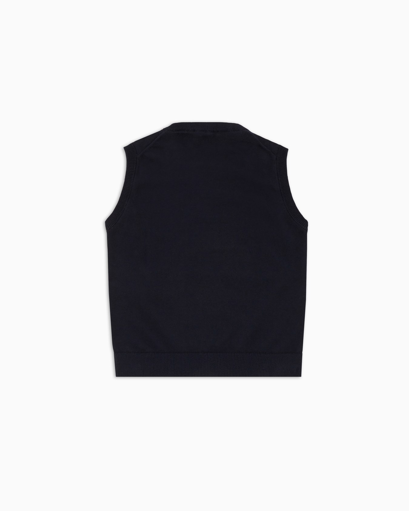 Veste sans manches avec col V en maille point de blé Diapositive 2