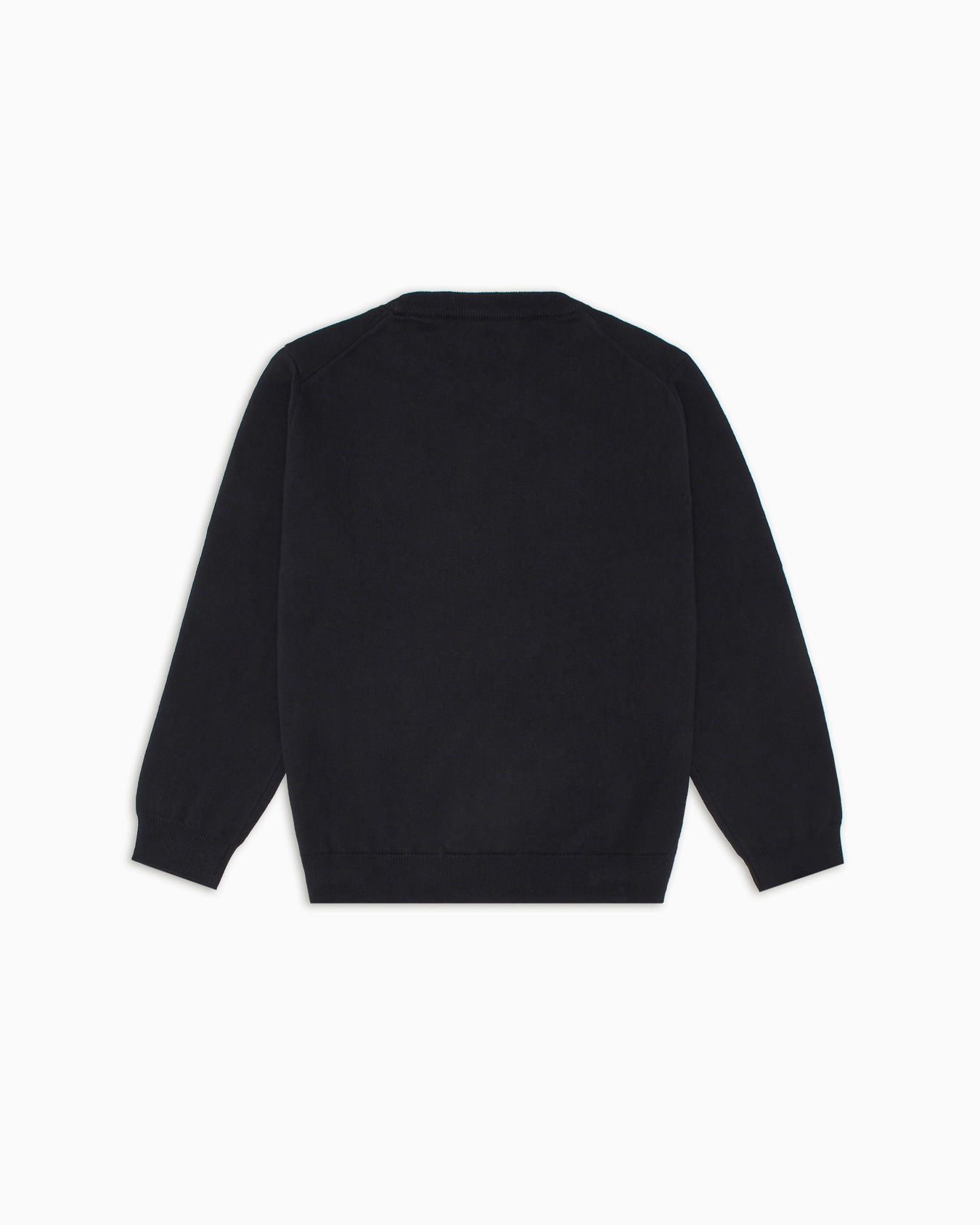 Wool-blend jumper with micro-eagle embroidery Slide 2