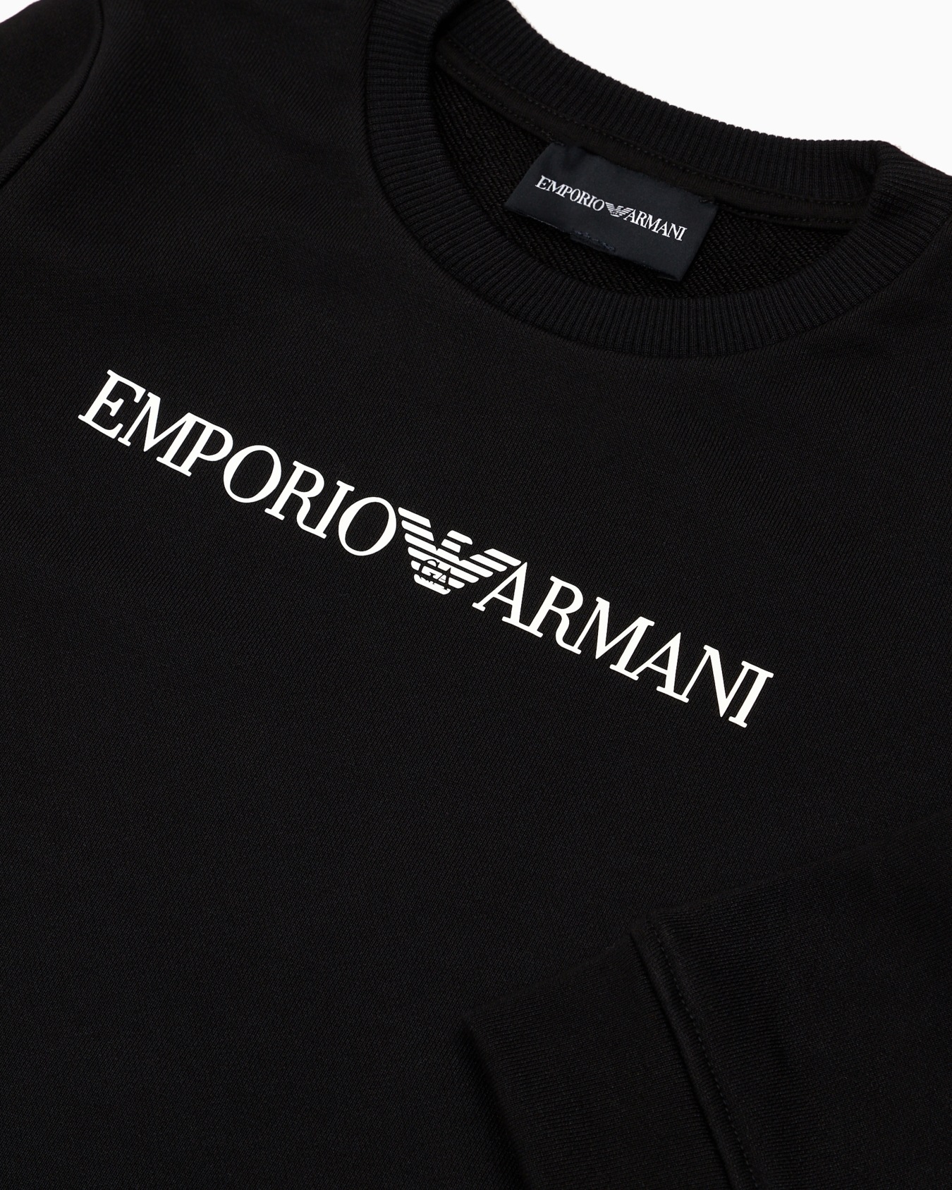 Modal-blend jersey sweatshirt with logo Slide 1