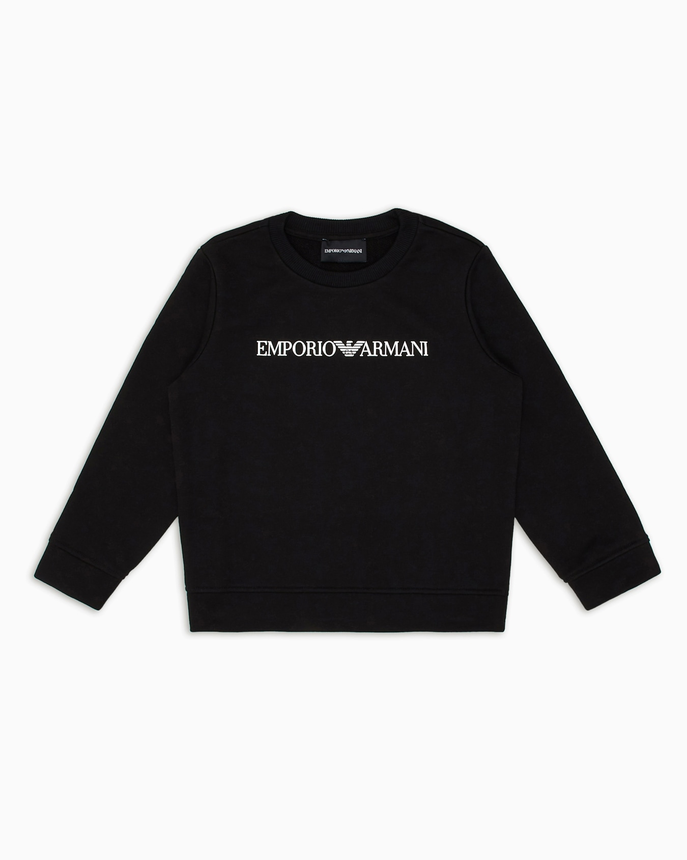 Modal-blend jersey sweatshirt with logo Slide 0