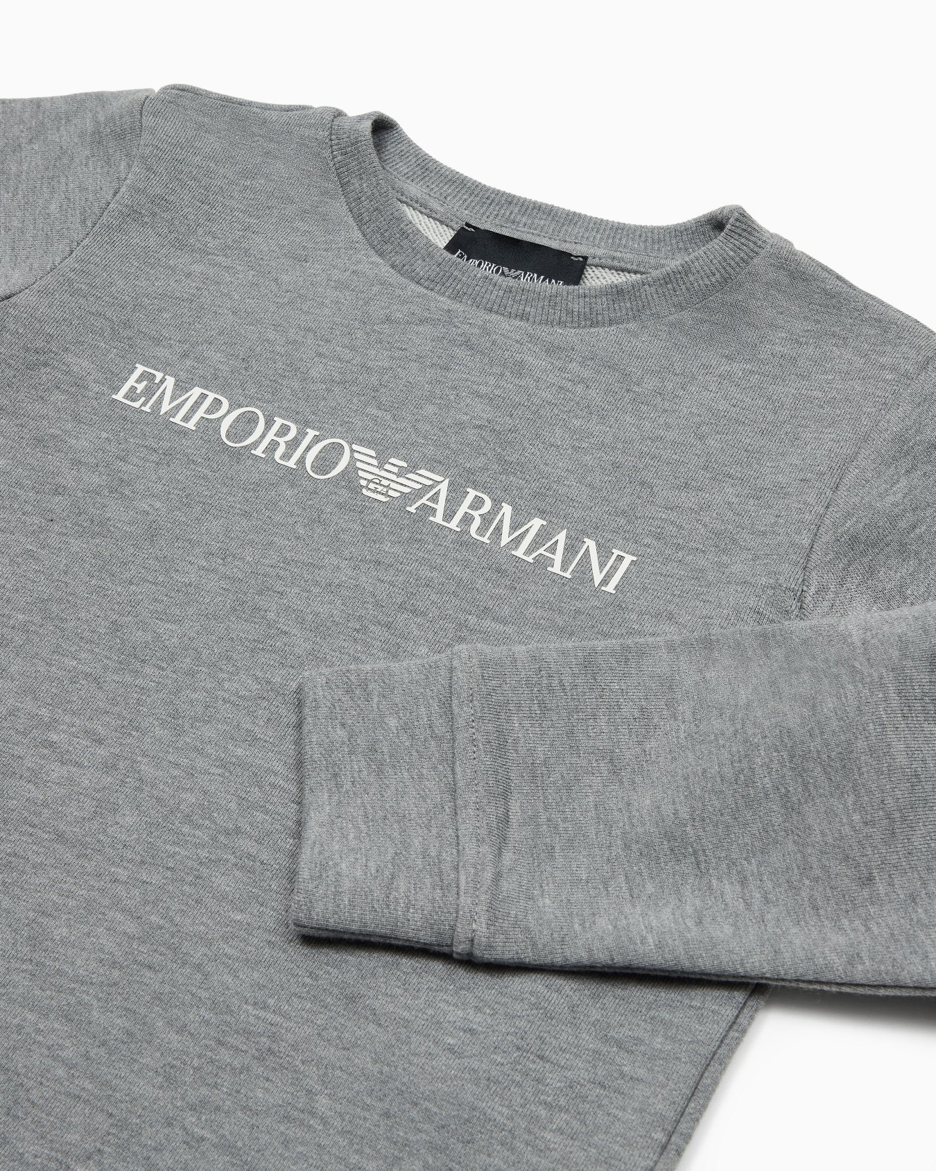 Sweat-shirt en jersey modal mélangé avec logo Diapositive 1