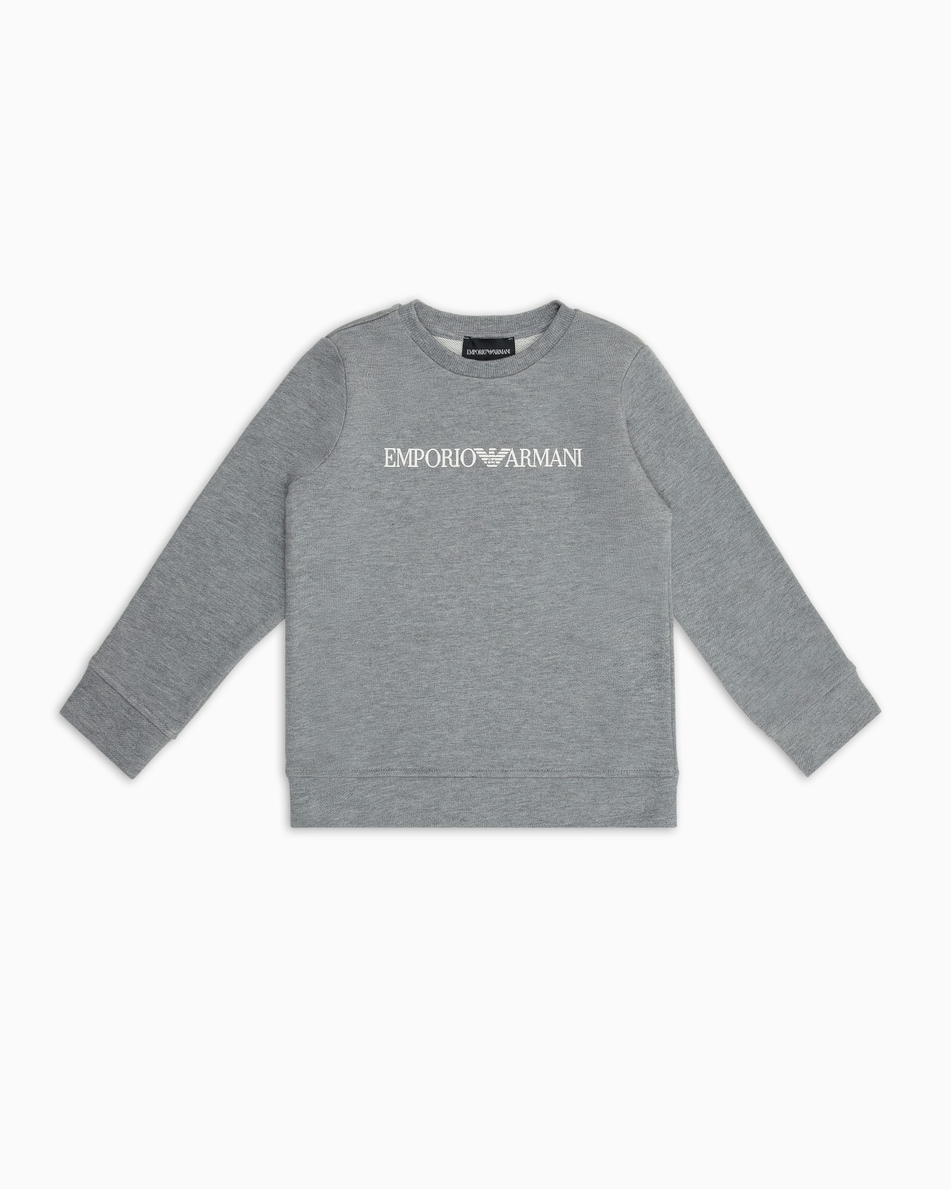 Sweat-shirt en jersey modal mélangé avec logo Diapositive 0