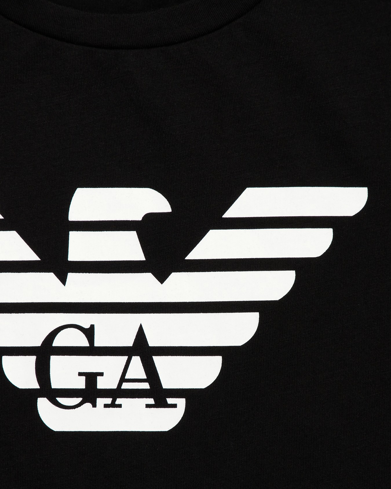T-shirt in jersey Pima con logo Slide 3