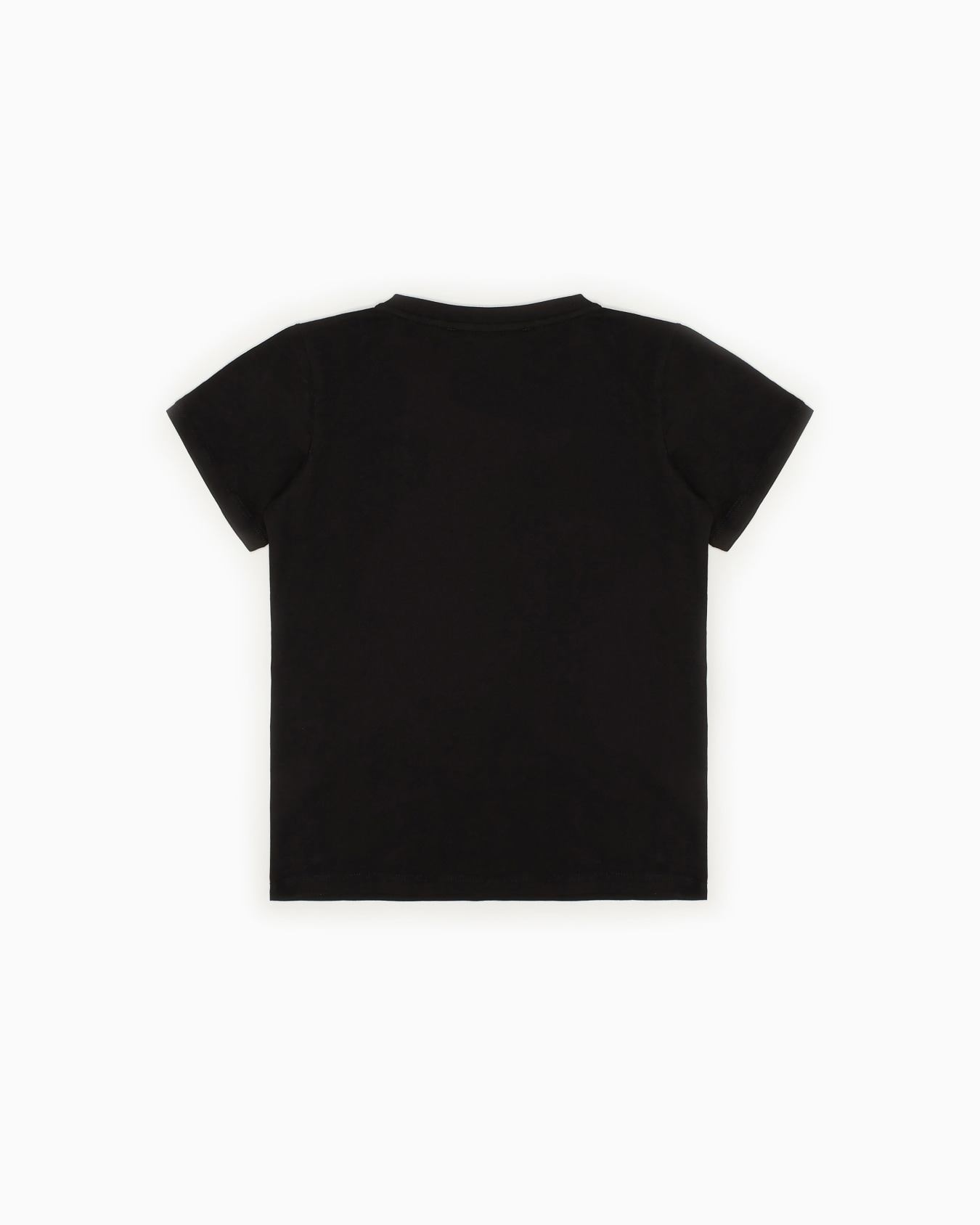 T-shirt in jersey Pima con logo Slide 2