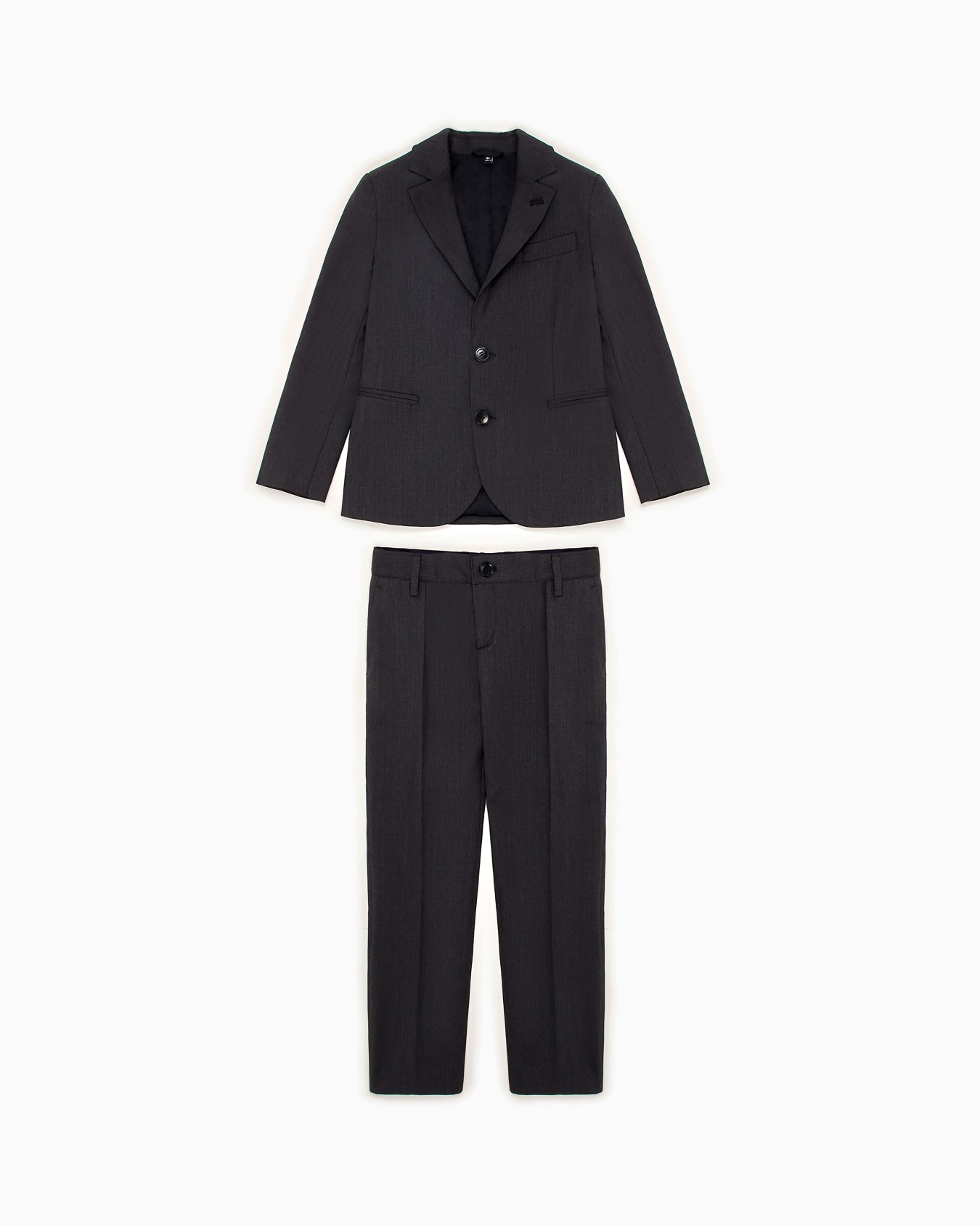 Single-breasted suit in light virgin wool Slide 0