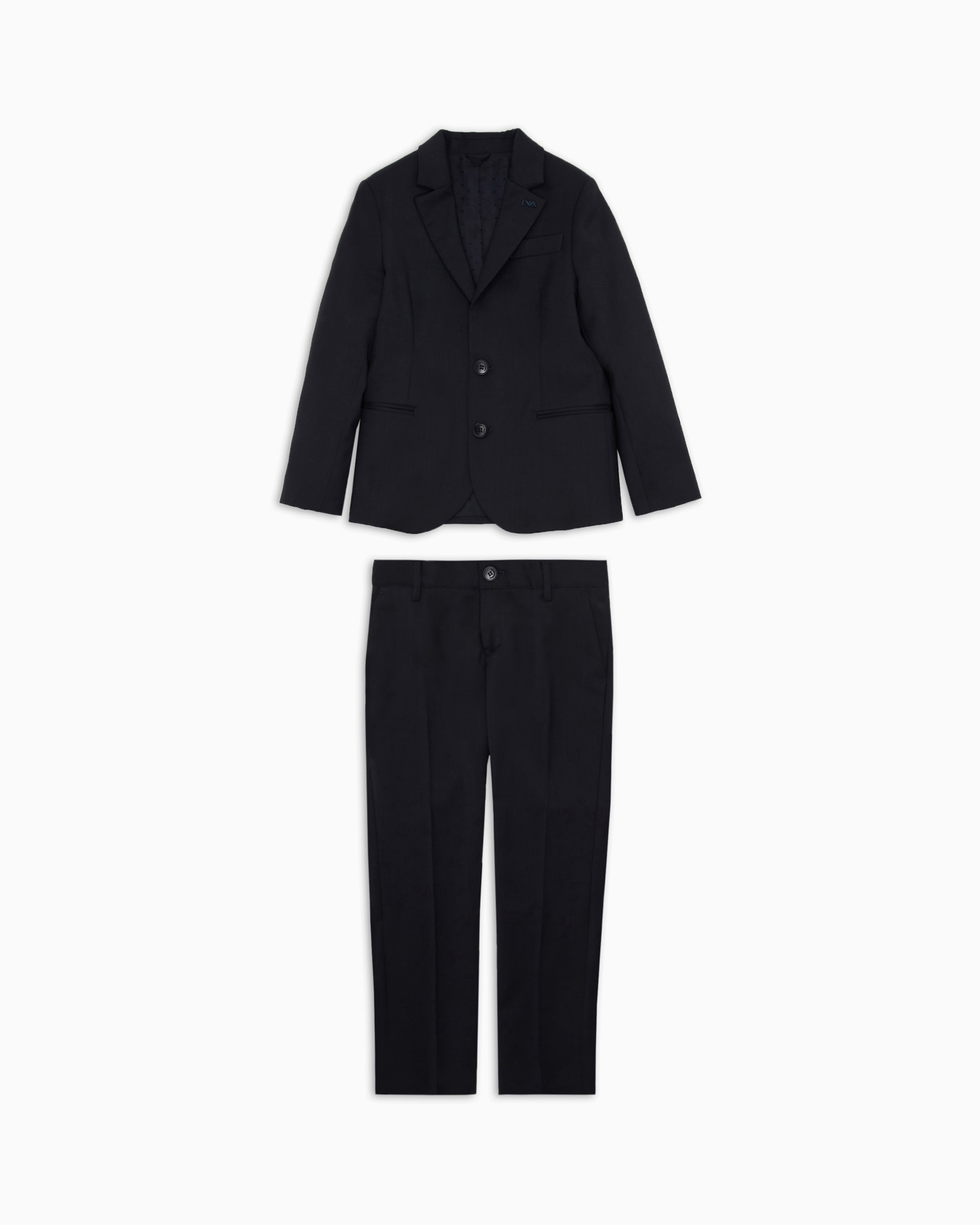 Single-breasted suit in light virgin wool Slide 0