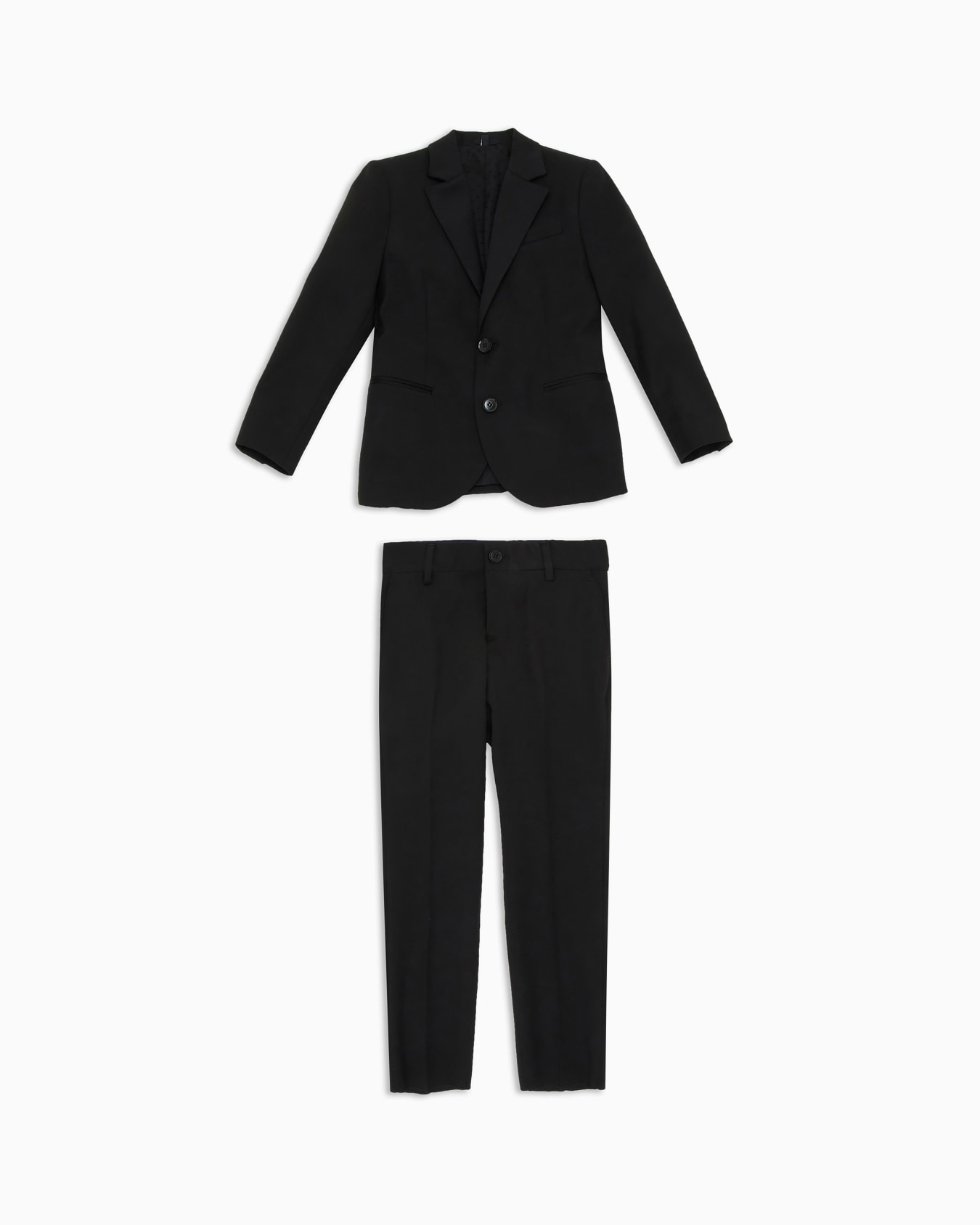 Single-breasted suit in light virgin wool Slide 0