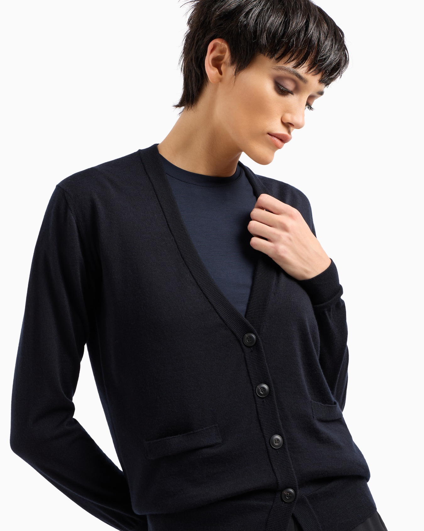 Pure cashmere long cardigan Slide 4