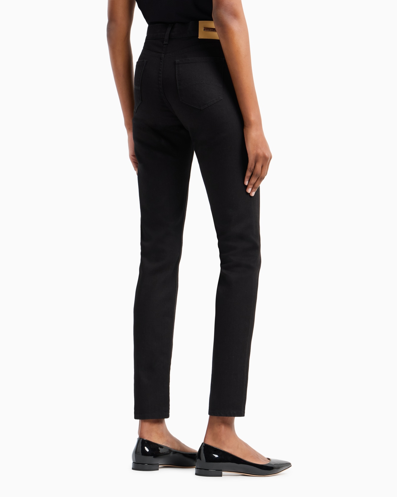 Stretch-cotton, slim-fit, five-pocket trousers Slide 2
