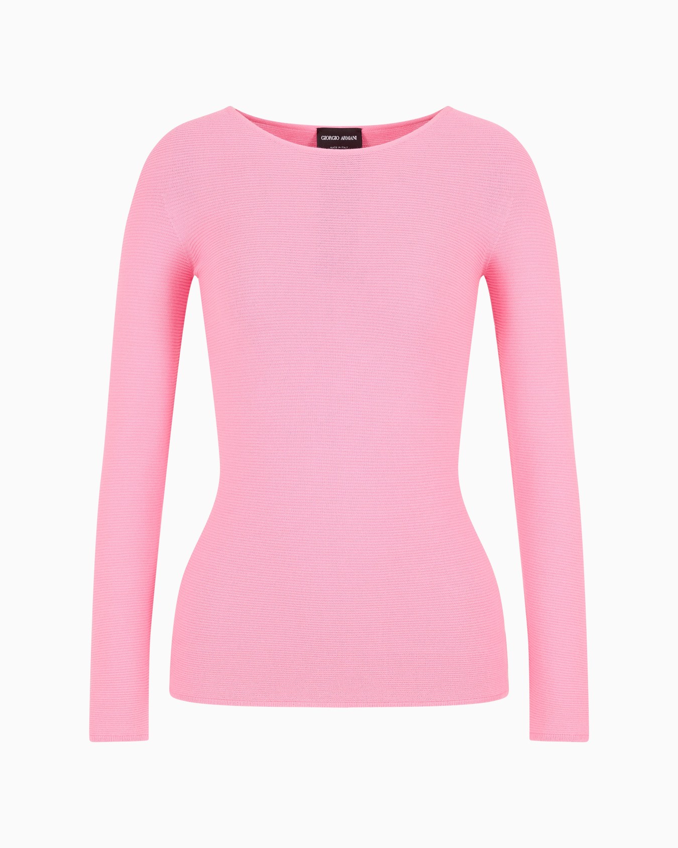 Pull à manches longues en viscose au point mousse Diapositive 0