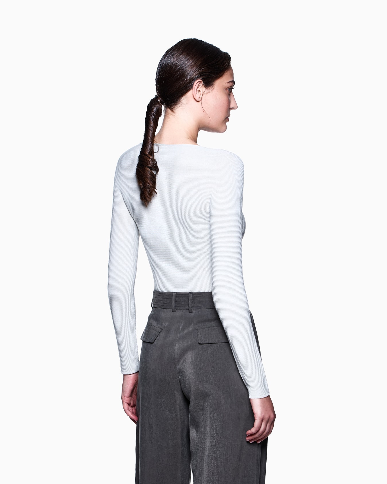 Links-stitch viscose long-sleeved jumper Slide 2