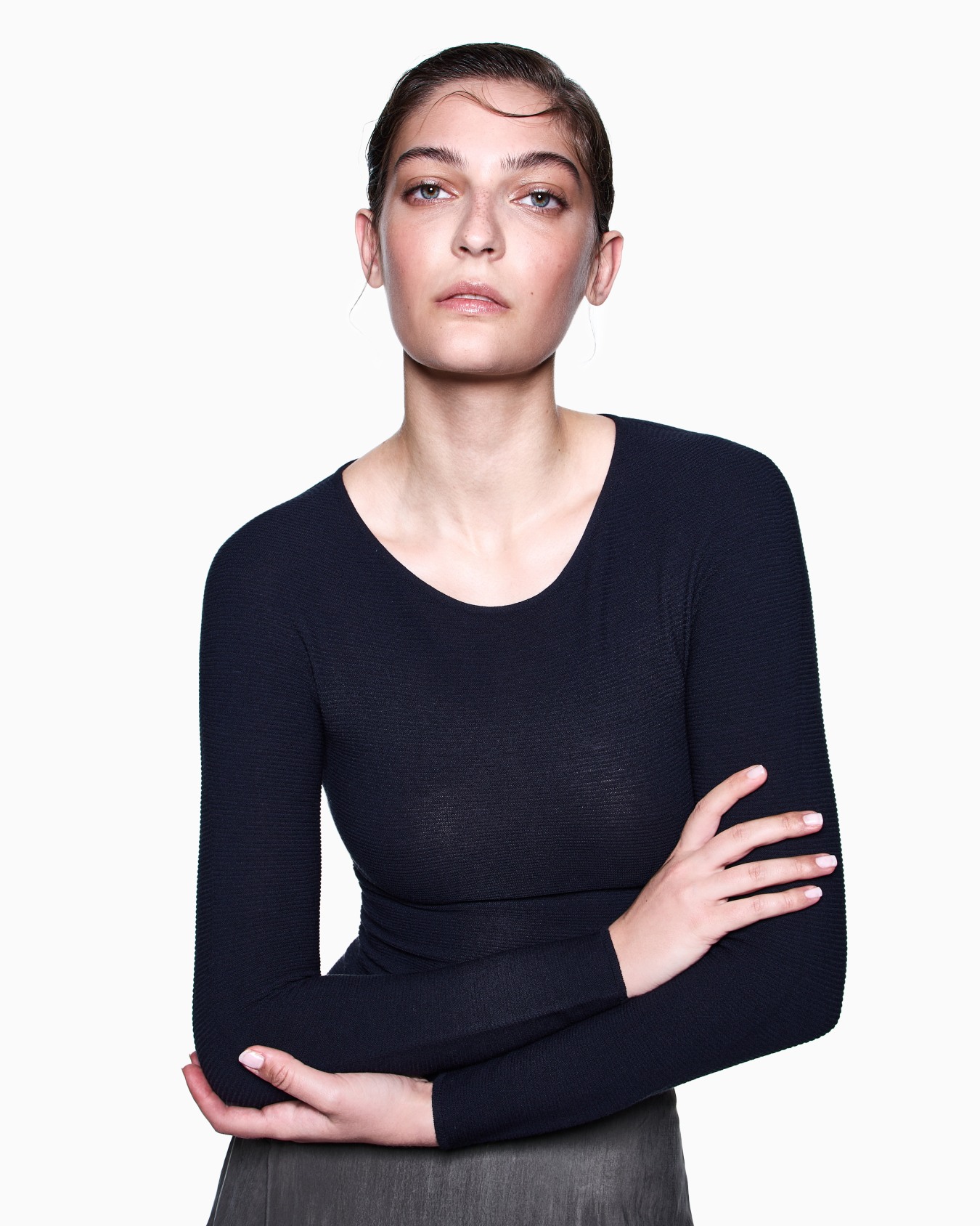 Links-stitch viscose long-sleeved jumper Slide 4