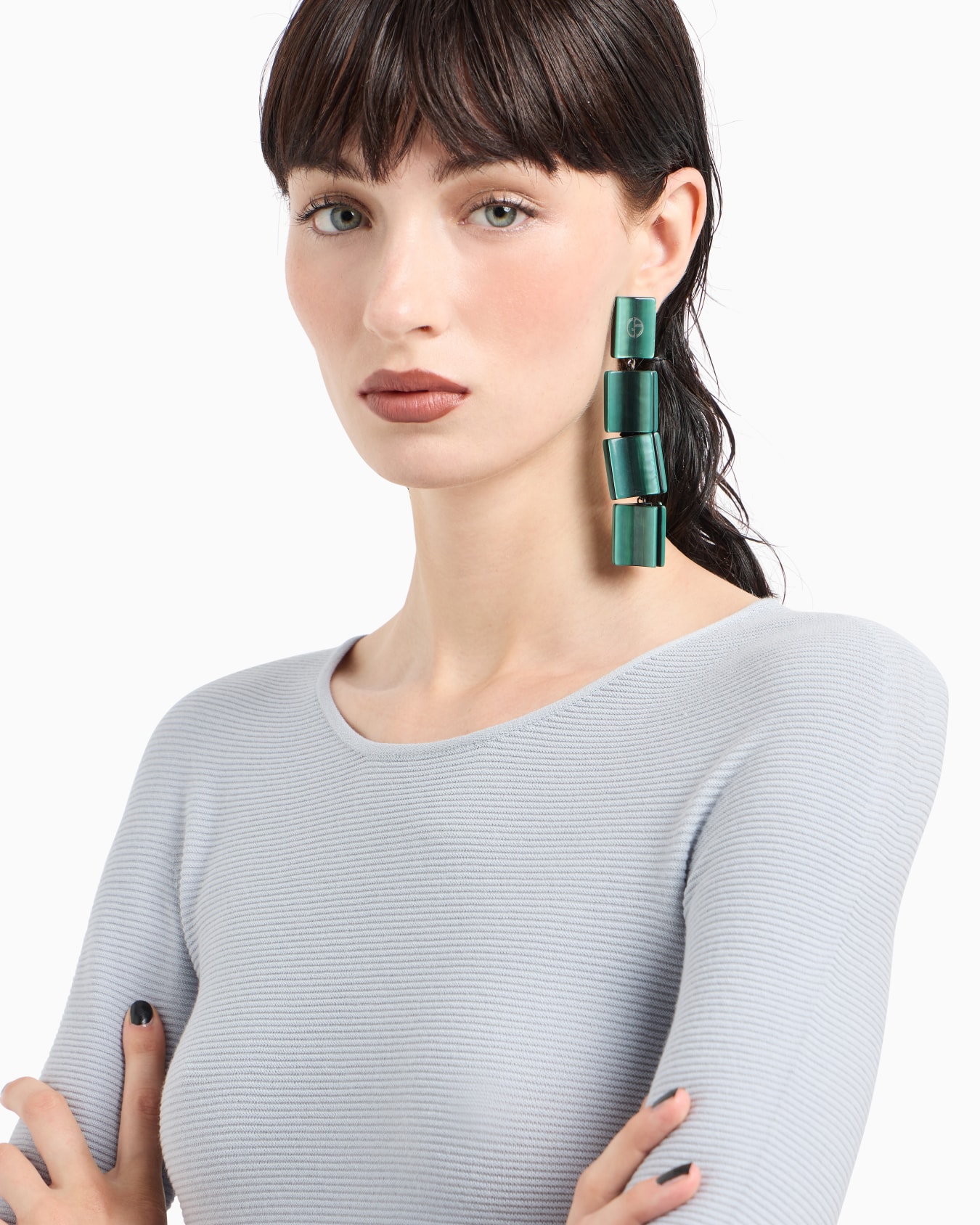 Links-stitch viscose long-sleeved jumper Slide 4