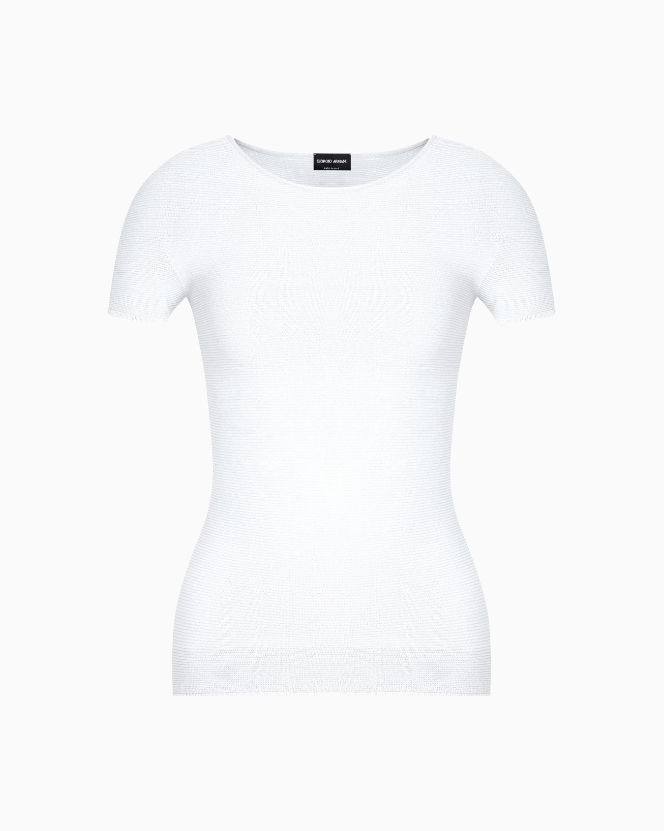 Links-stitch viscose short-sleeved jumper Slide 0