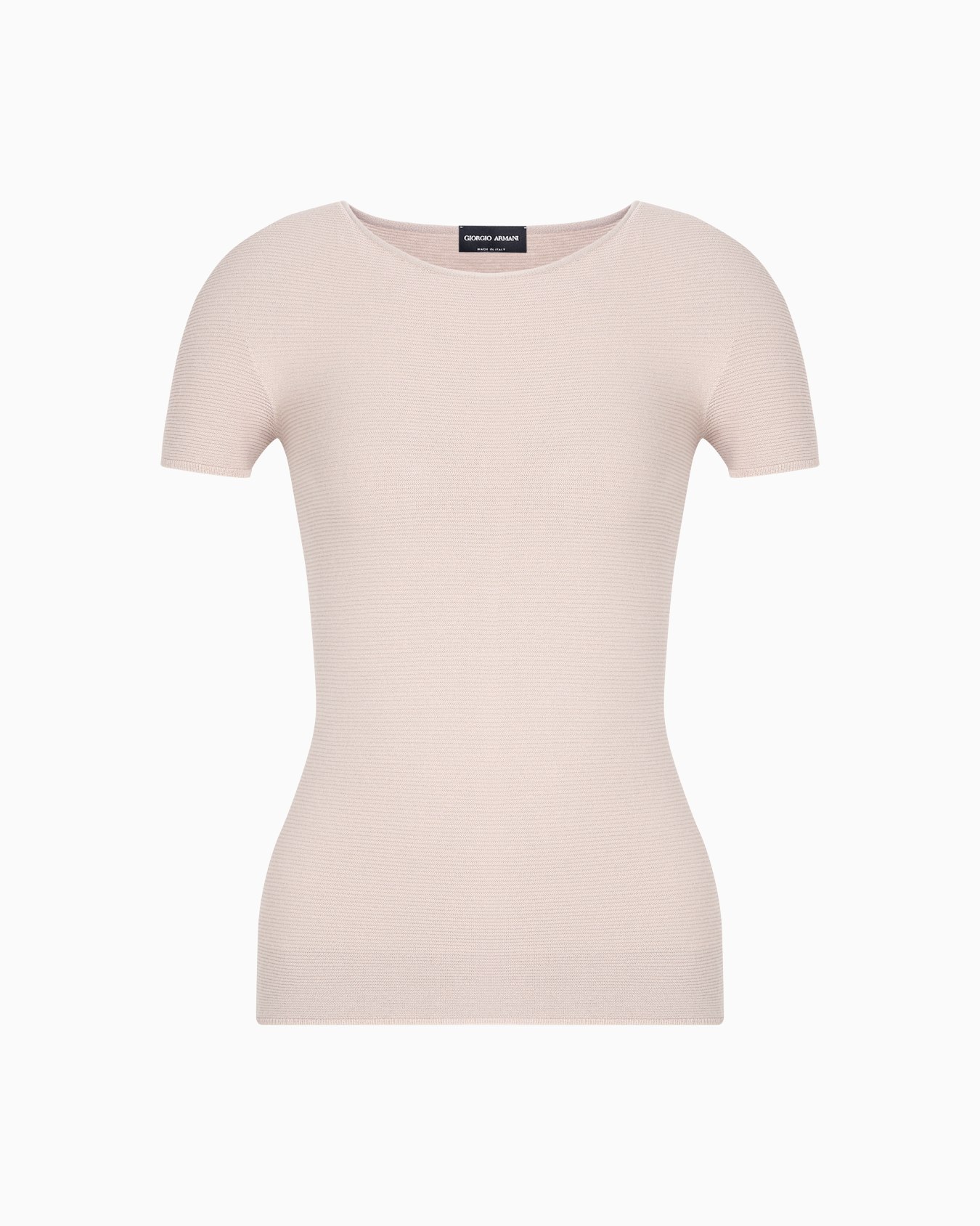 Links-stitch viscose short-sleeved jumper Slide 0