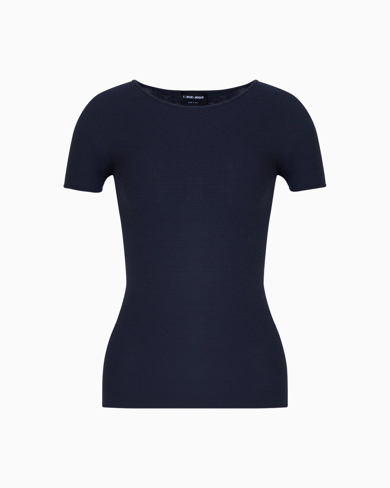 Links-stitch viscose short-sleeved jumper Slide 0
