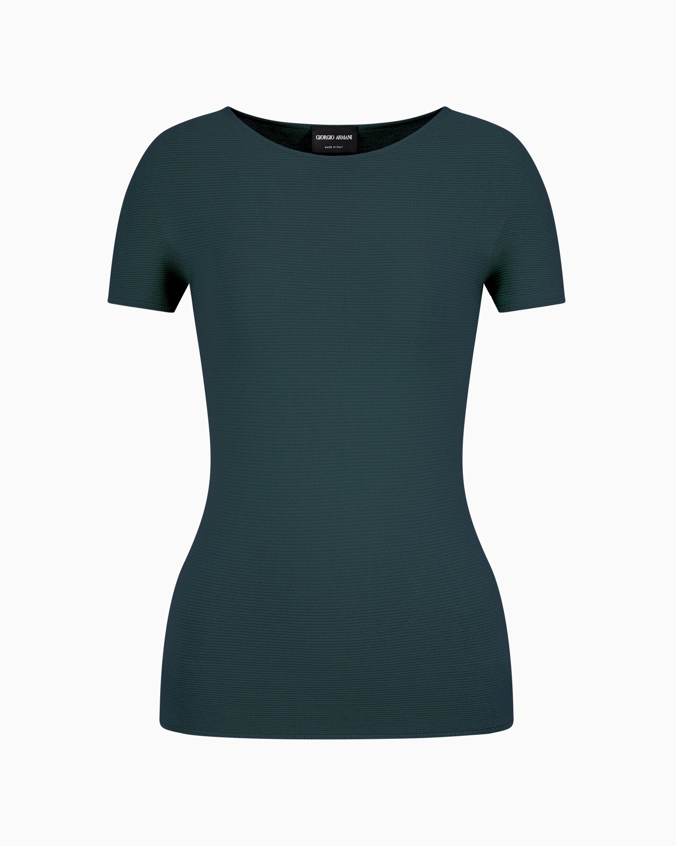 Links-stitch viscose short-sleeved jumper Slide 0