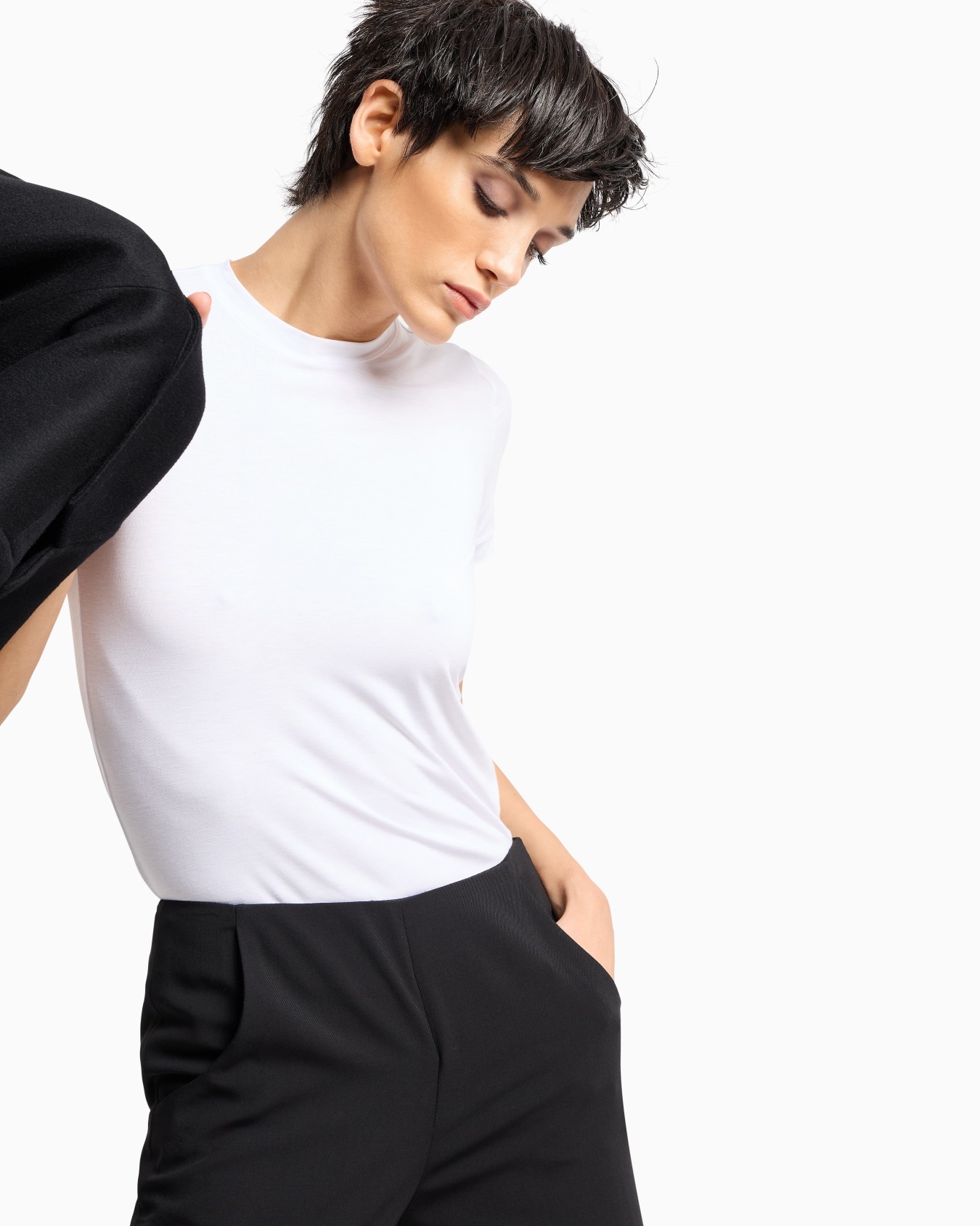 ストレッチ・ビスコース・ジャージーTシャツ スライドする 5