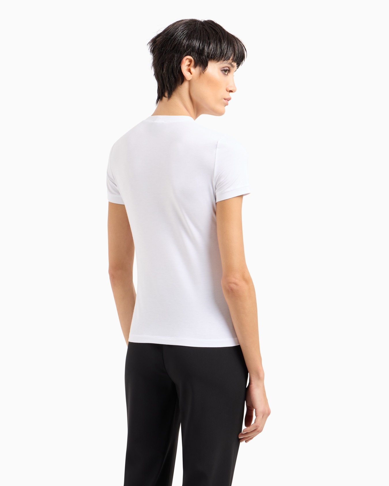 ストレッチ・ビスコース・ジャージーTシャツ スライドする 2