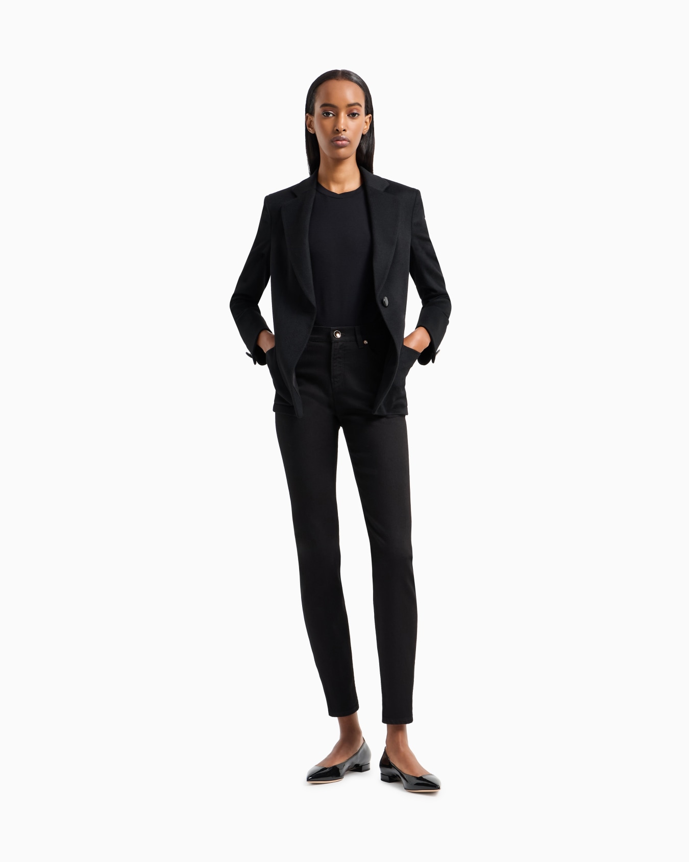 Stretch viscose jersey T-shirt Slide 1