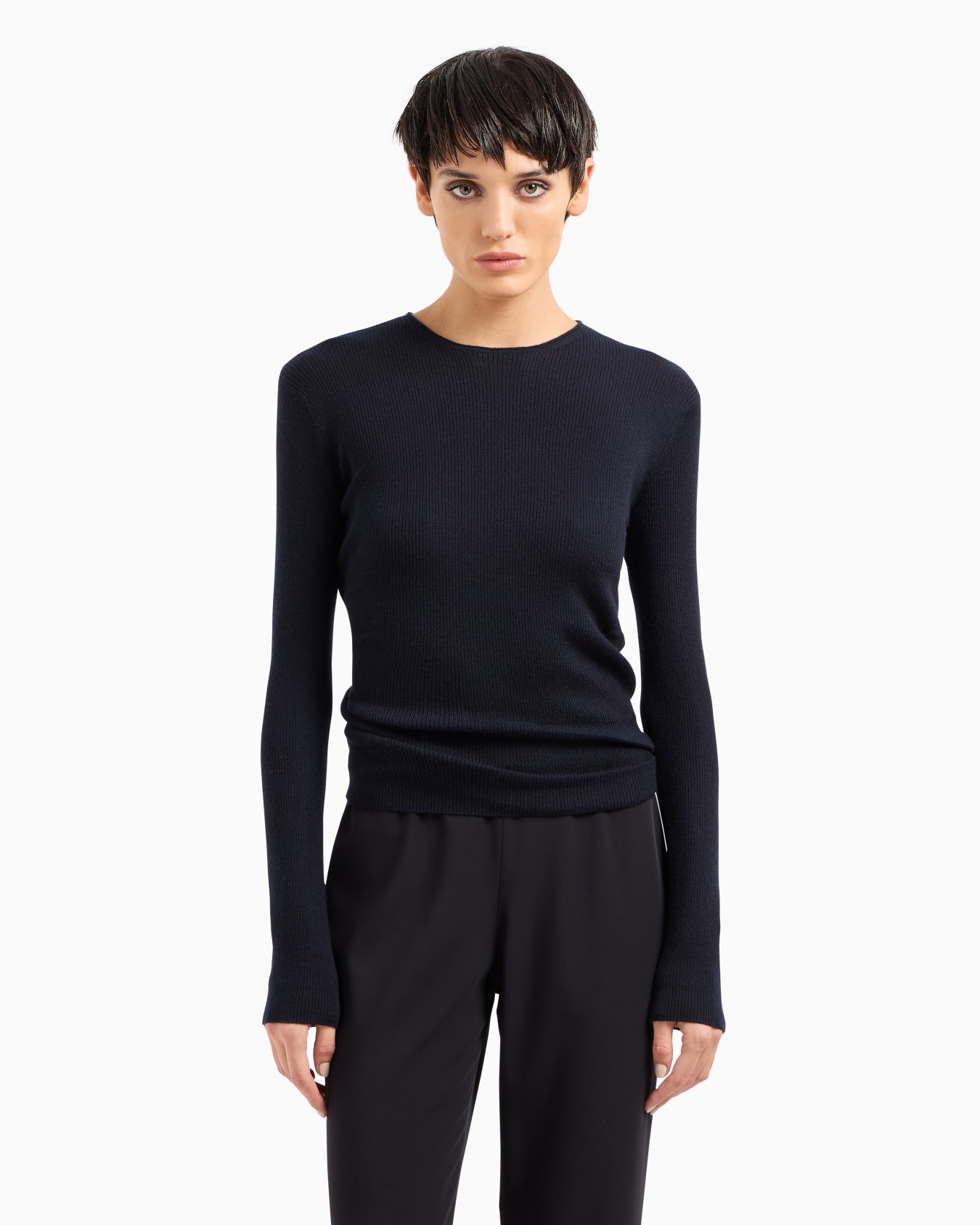 Pure cashmere crew-neck jumper Slide 1