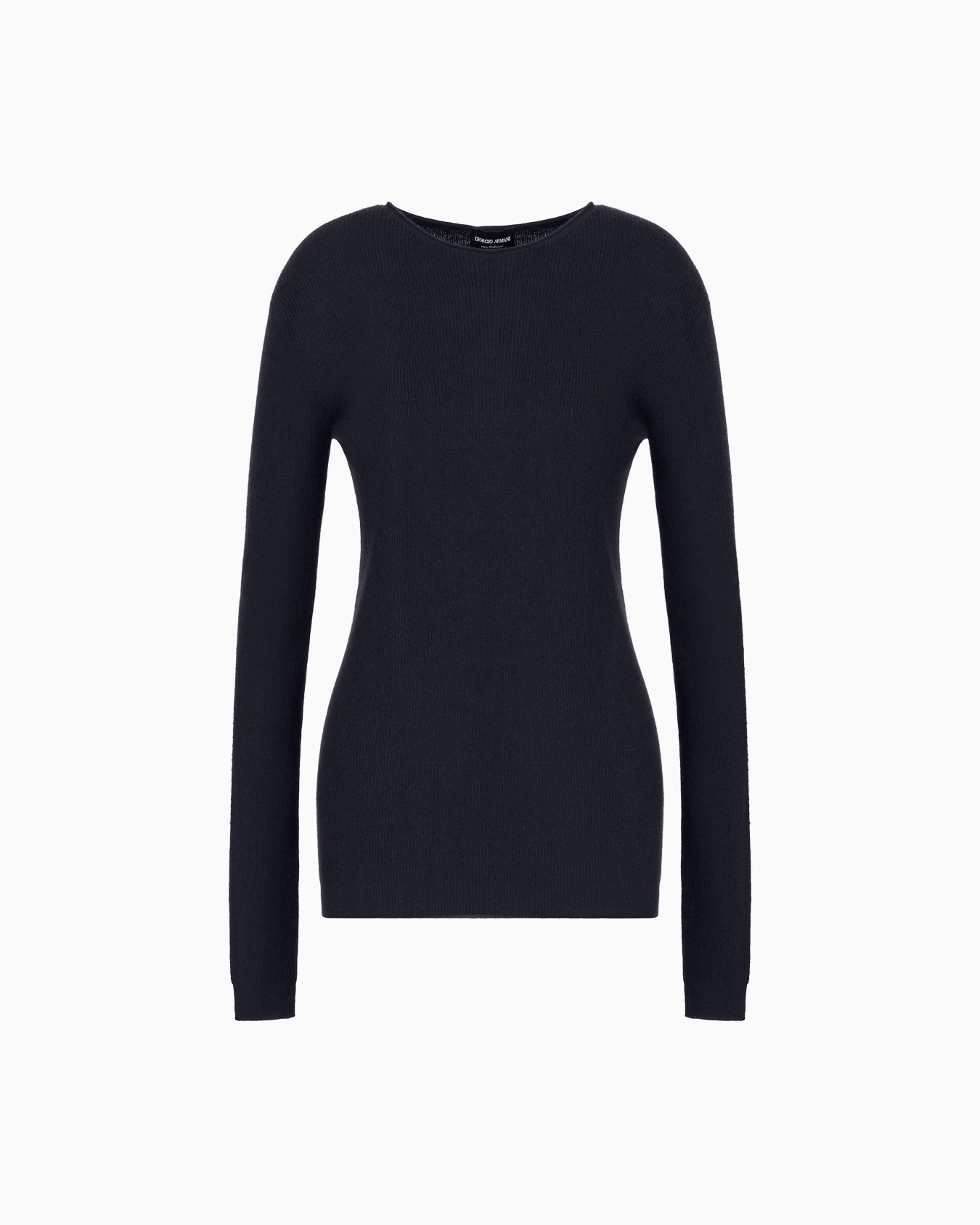 Pullover mit Rundhalsausschnitt aus reinem Kaschmir Folie 0