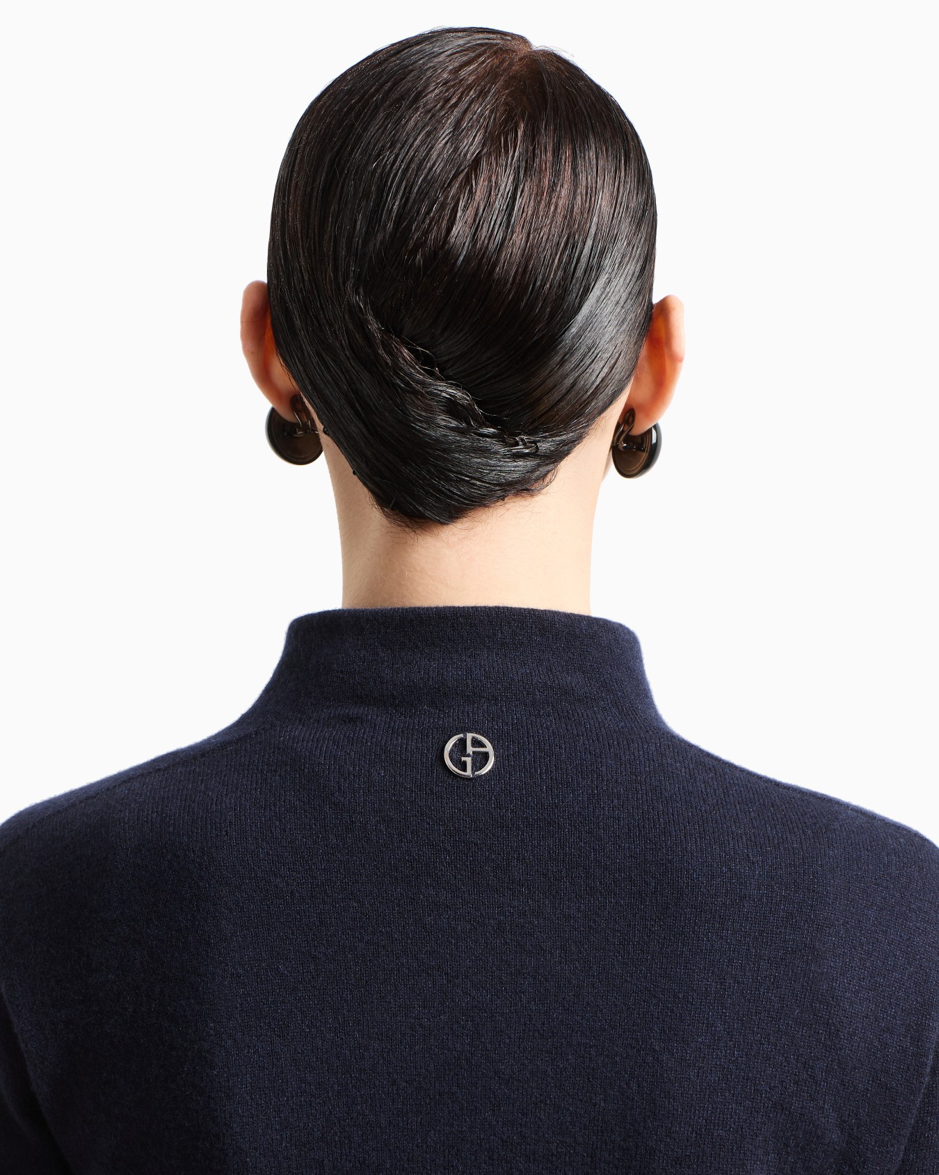 Pure cashmere mock-neck jumper Slide 4