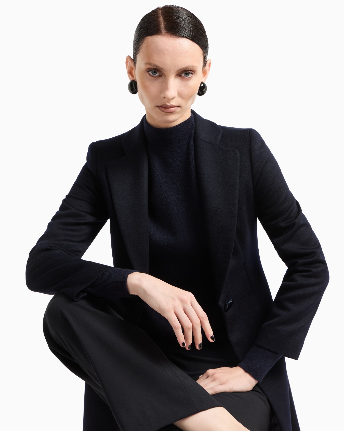 Pure cashmere mock-neck jumper Slide 5