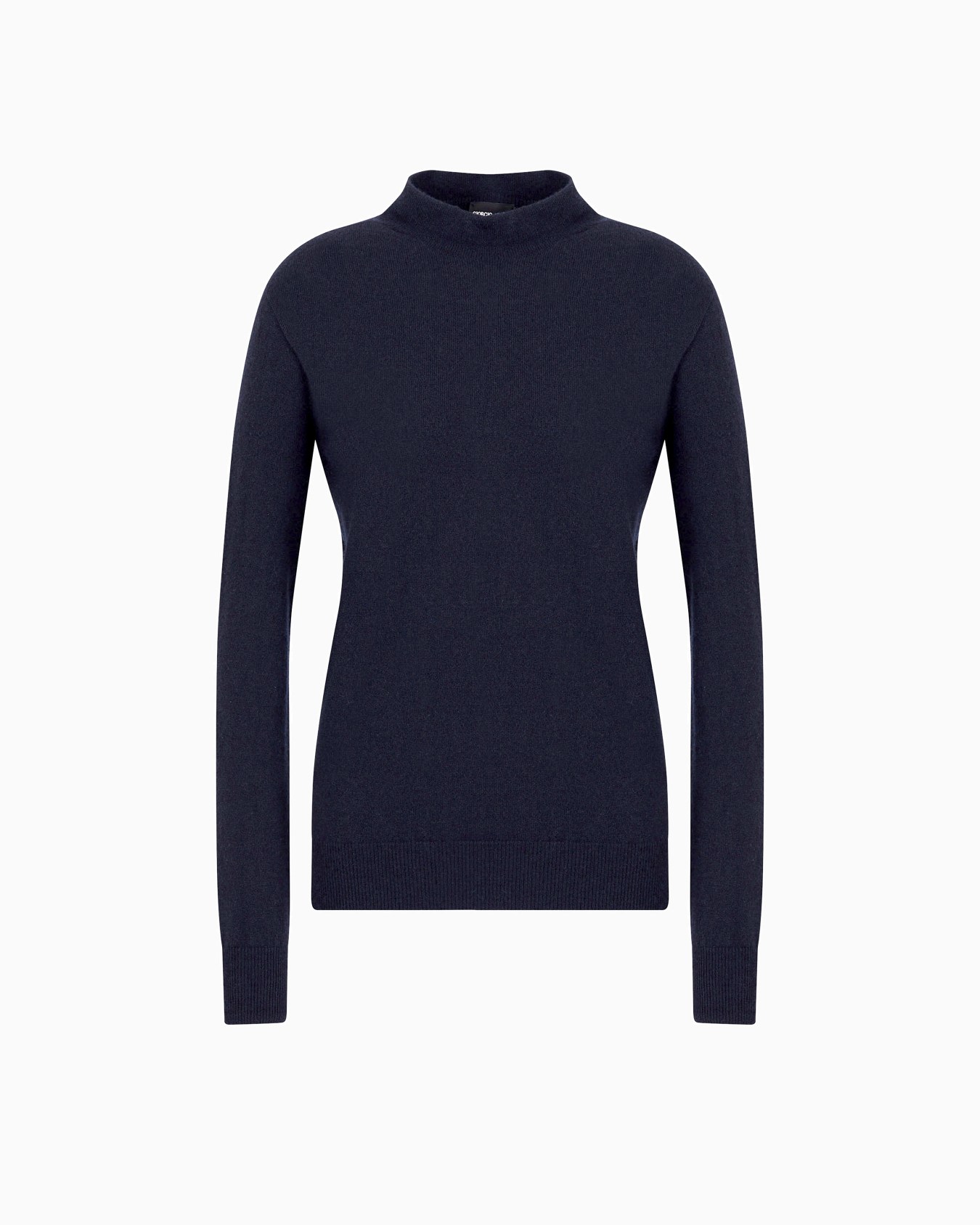 Pure cashmere mock-neck jumper Slide 0