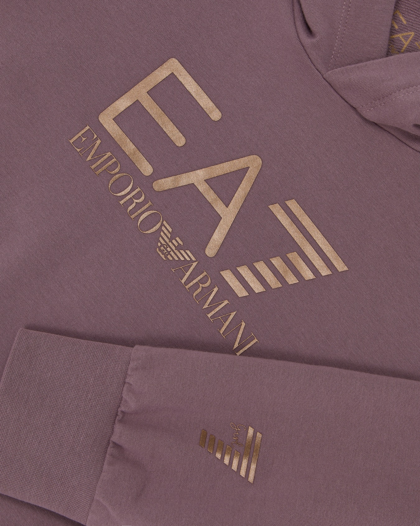 Shiny Girl stretch-cotton hooded sweatshirt Slide 1