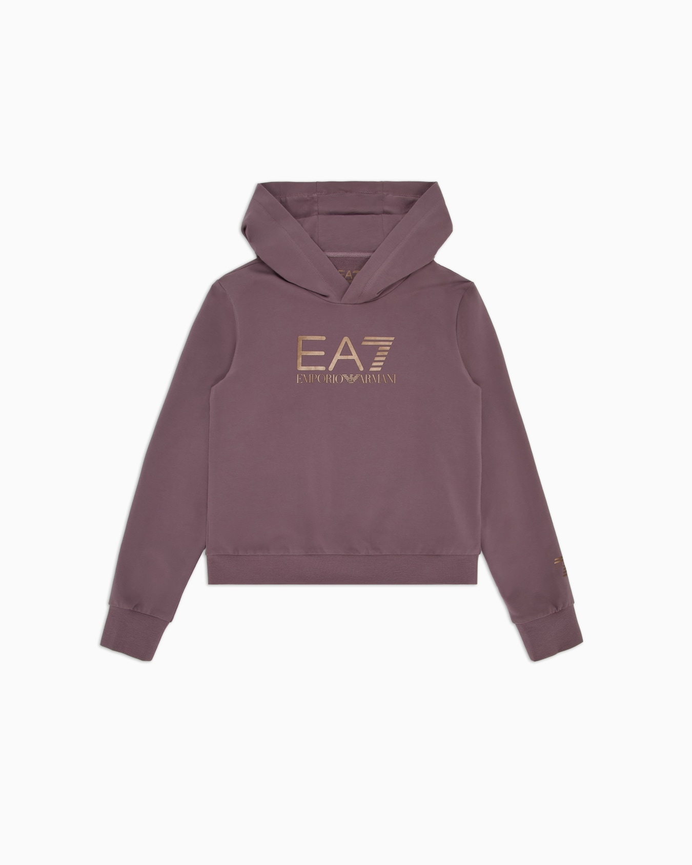 Shiny Girl stretch-cotton hooded sweatshirt Slide 0